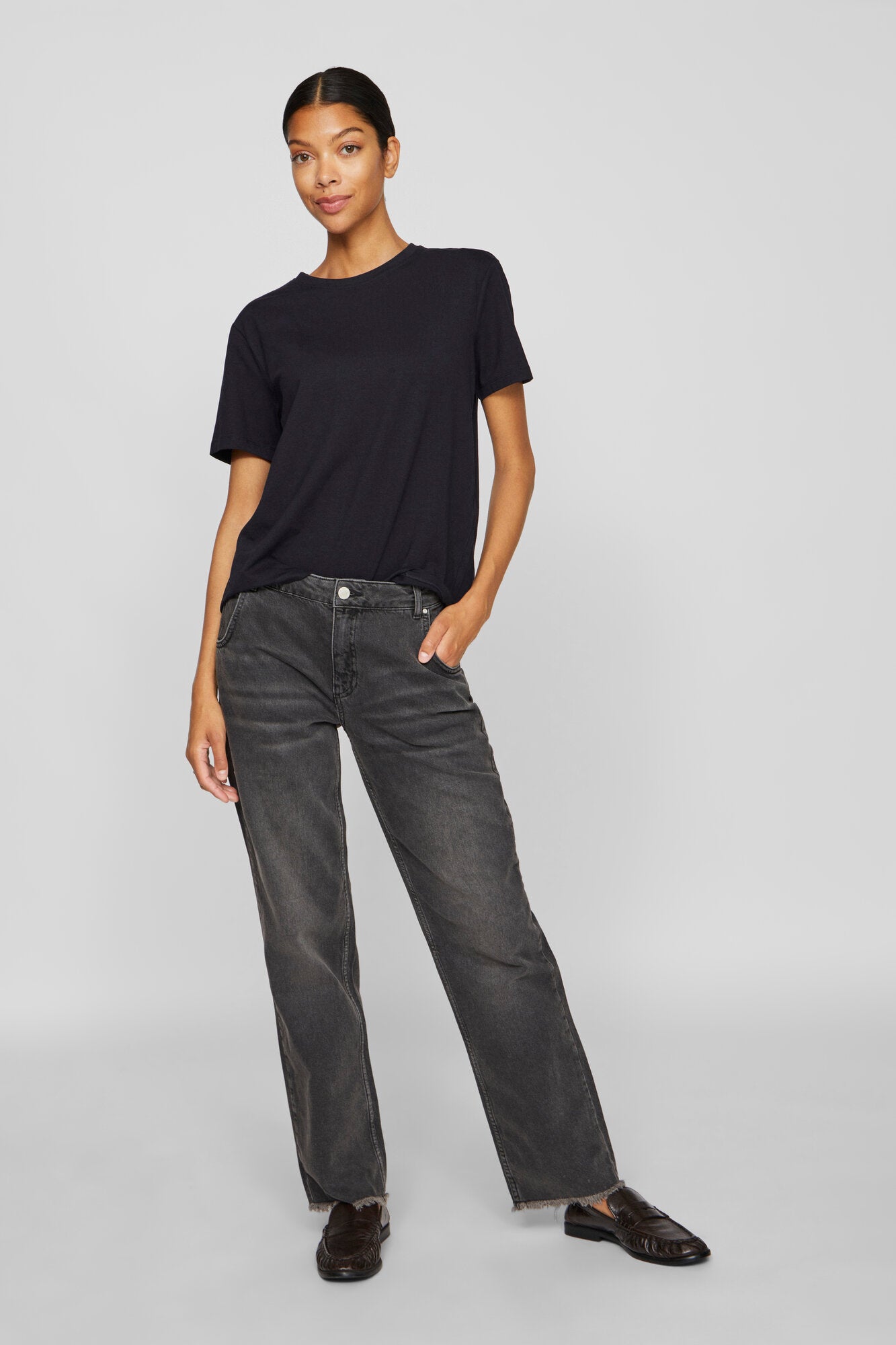 Vinora kortærmet t-shirt - Black Beauty