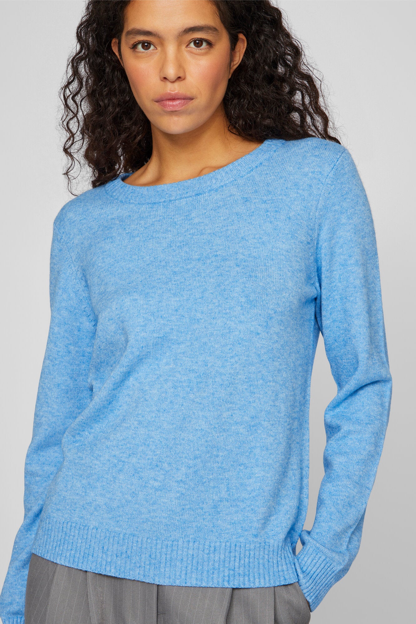 Viril O-Neck striktrøje - Blissful Blue