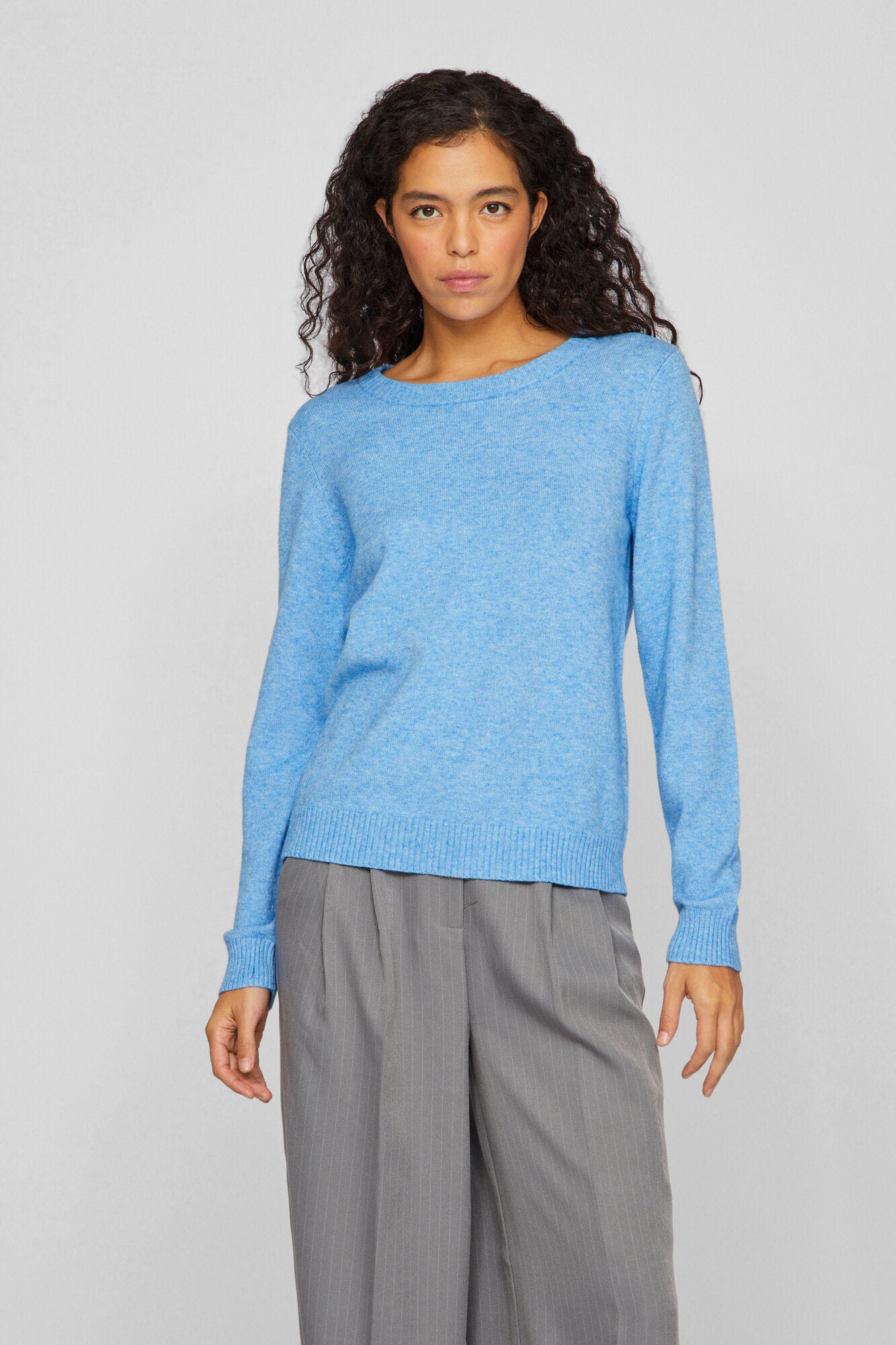 Viril O-Neck striktrøje - Blissful Blue