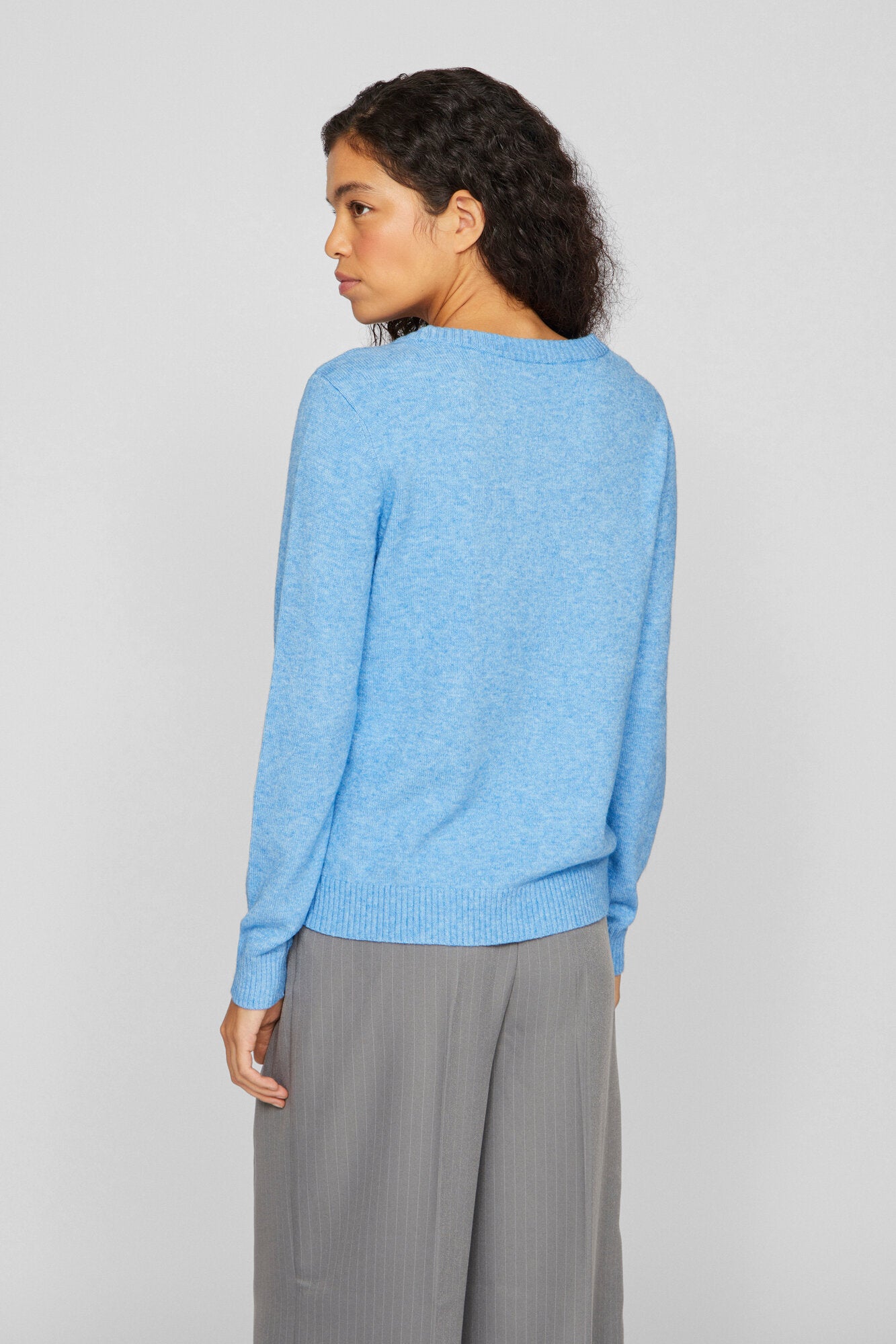 Viril O-Neck striktrøje - Blissful Blue