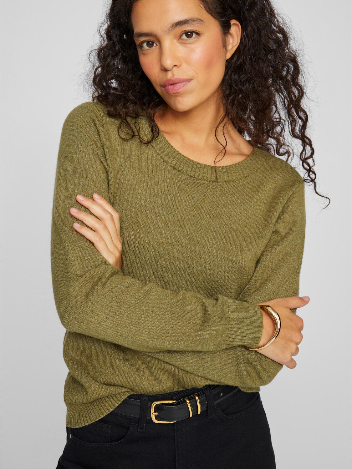 Viril O-Neck striktrøje - Capulet Olive