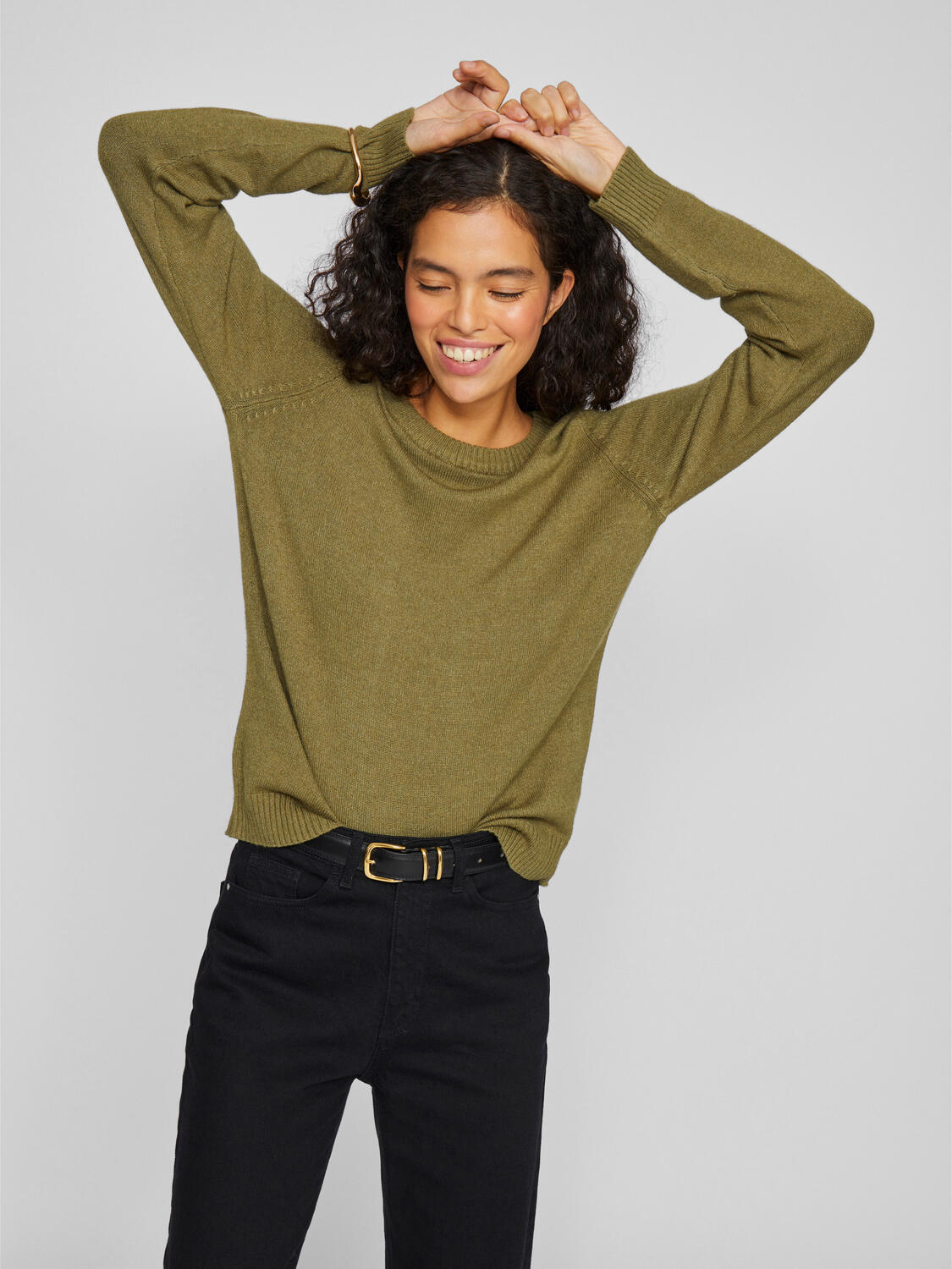 Viril O-Neck striktrøje - Capulet Olive