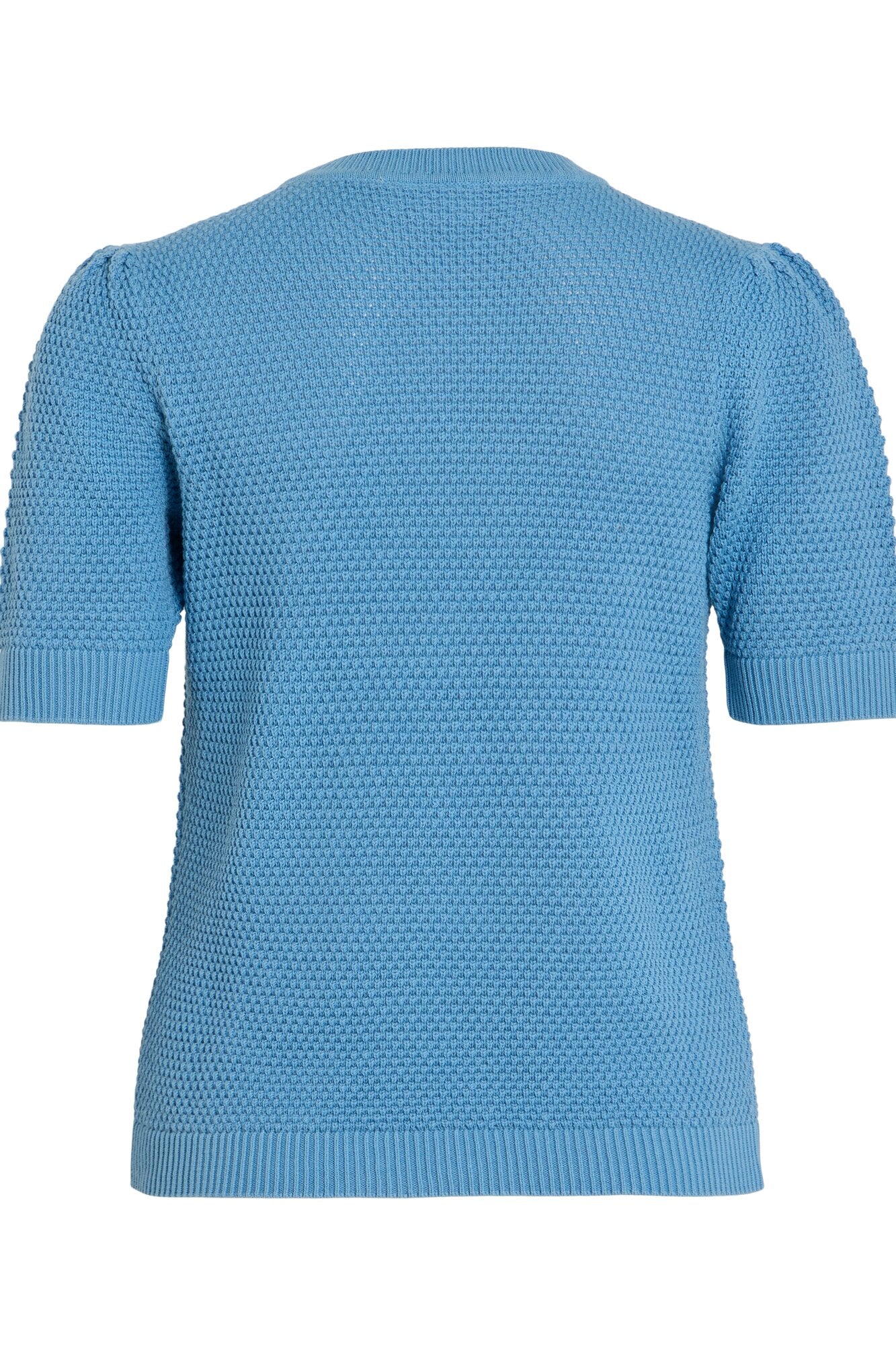 Vidalo kortærmet striktrøje - Blissful Blue