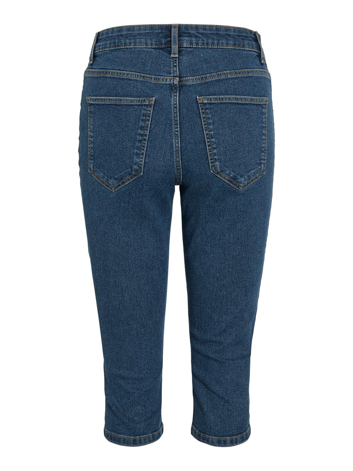 Vijeggy Capri bukser - Medium Blue Denim