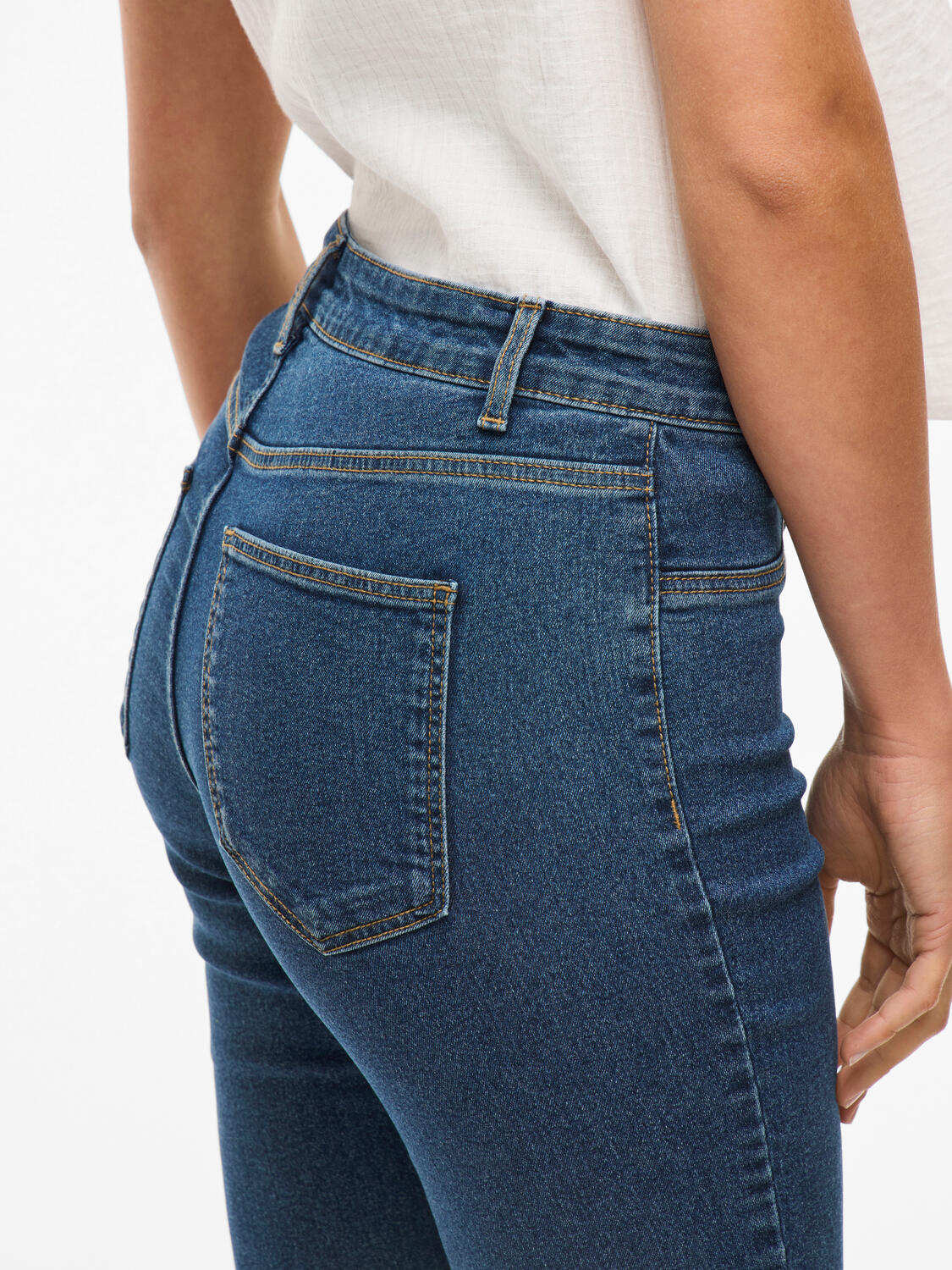 Vijeggy Capri bukser - Medium Blue Denim