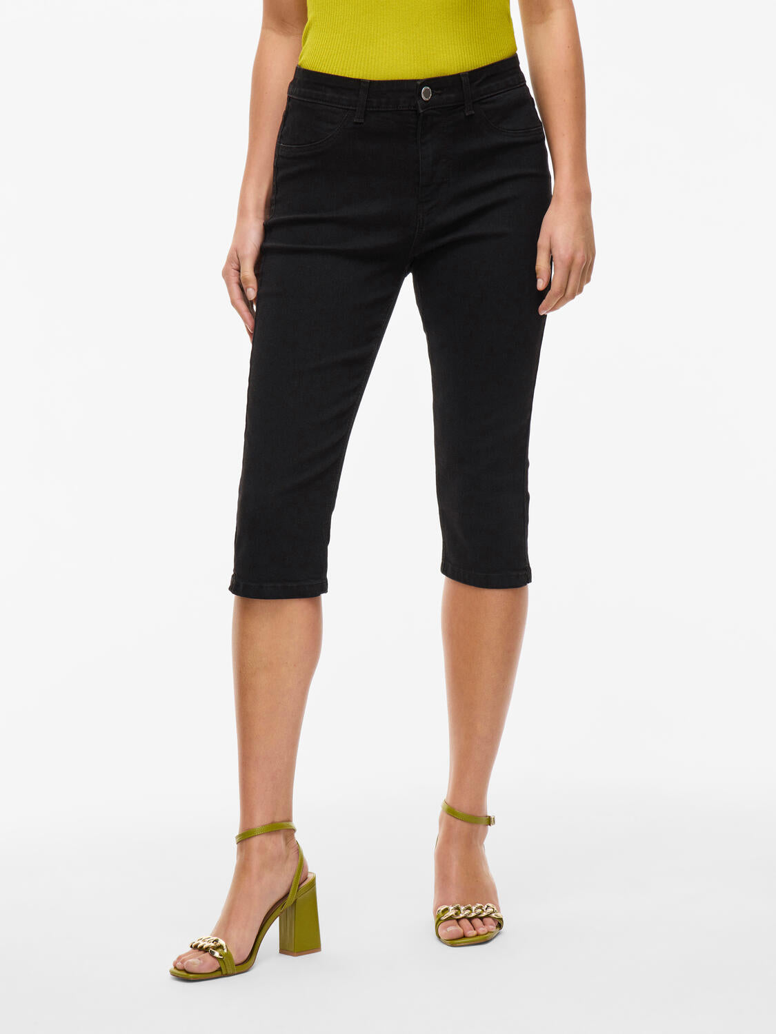 Vijeggy Capri bukser - Black Denim