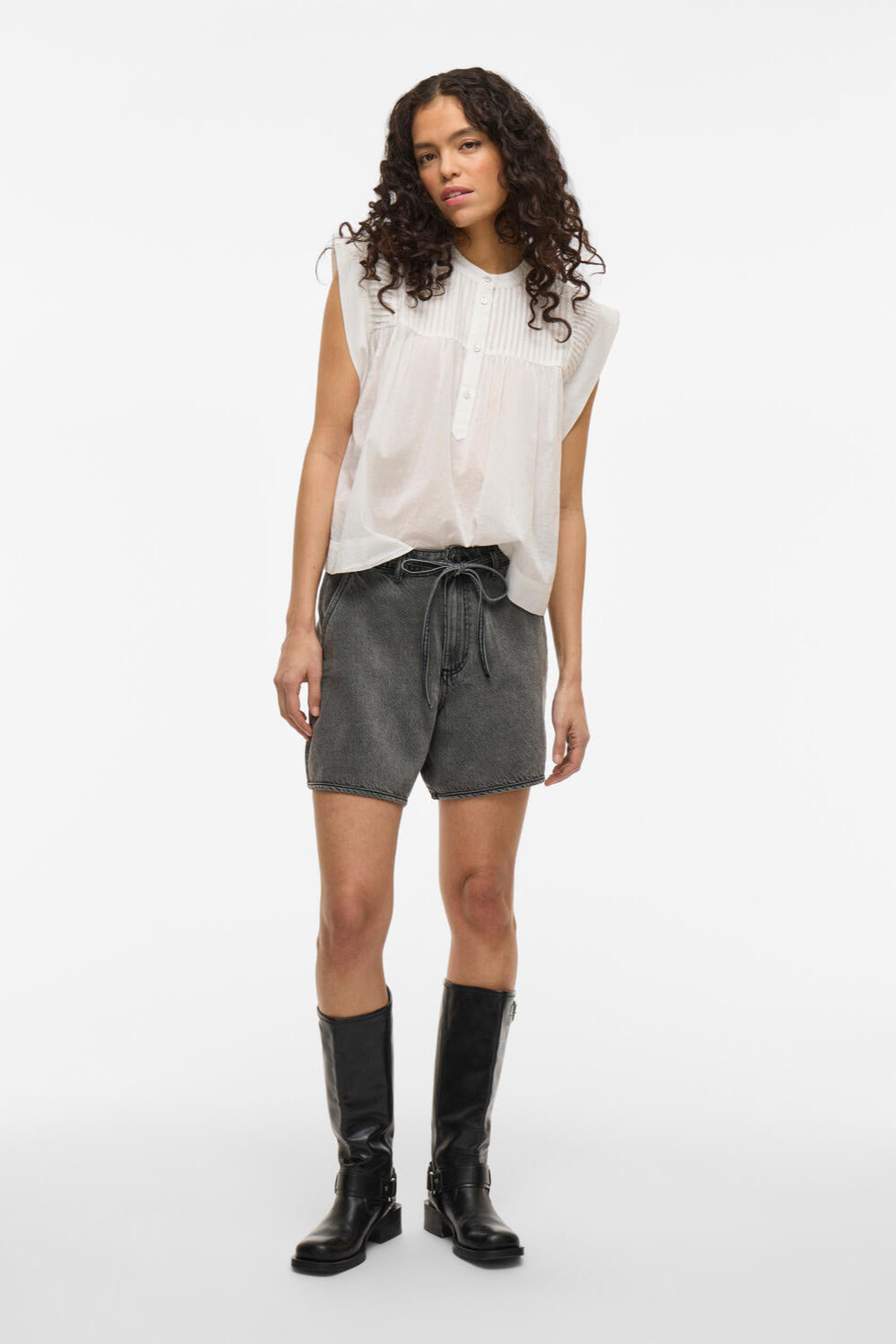 Vikiki denimshorts - Dark Grey Denim