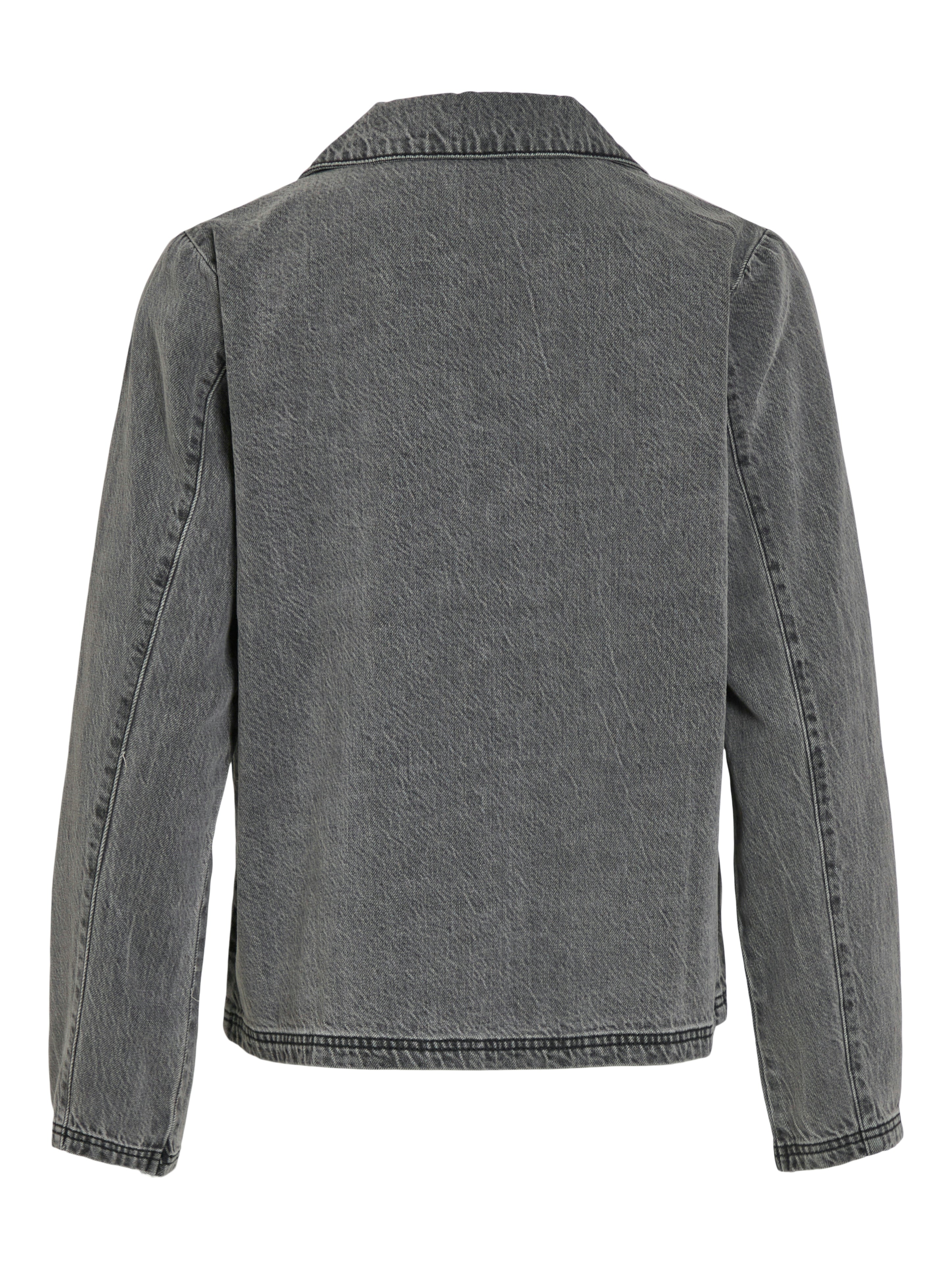 Vikiki Tie denimjakke - Dark Grey Denim