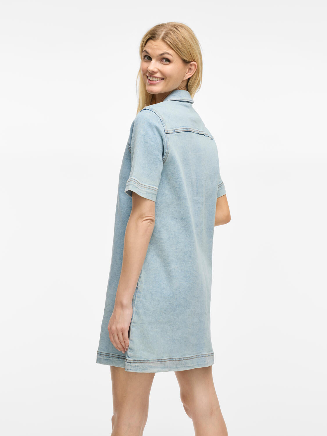 Visol denimkjole - Light Blue Denim