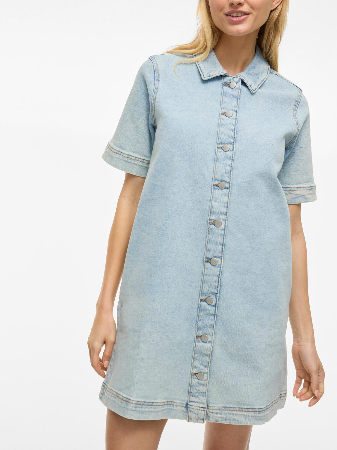 Visol denimkjole - Light Blue Denim