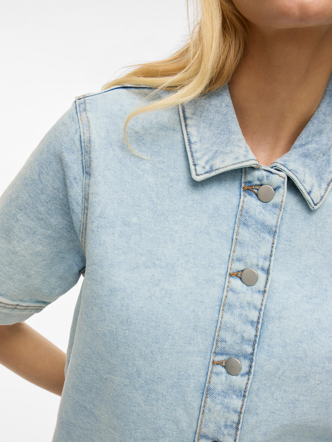 Visol denimkjole - Light Blue Denim