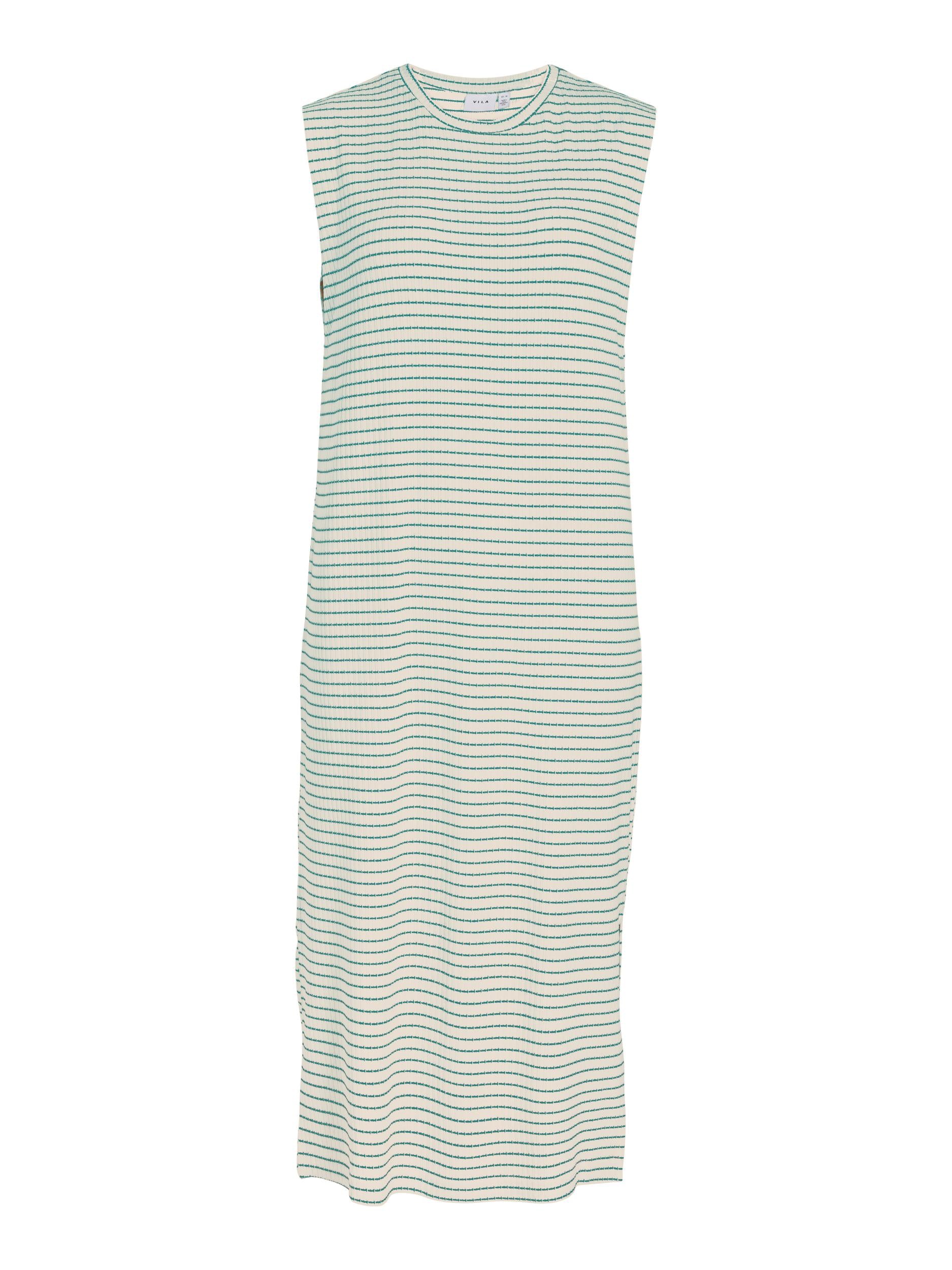 Vilumira O-Neck S/L Midi Calf kjole - Eggnog