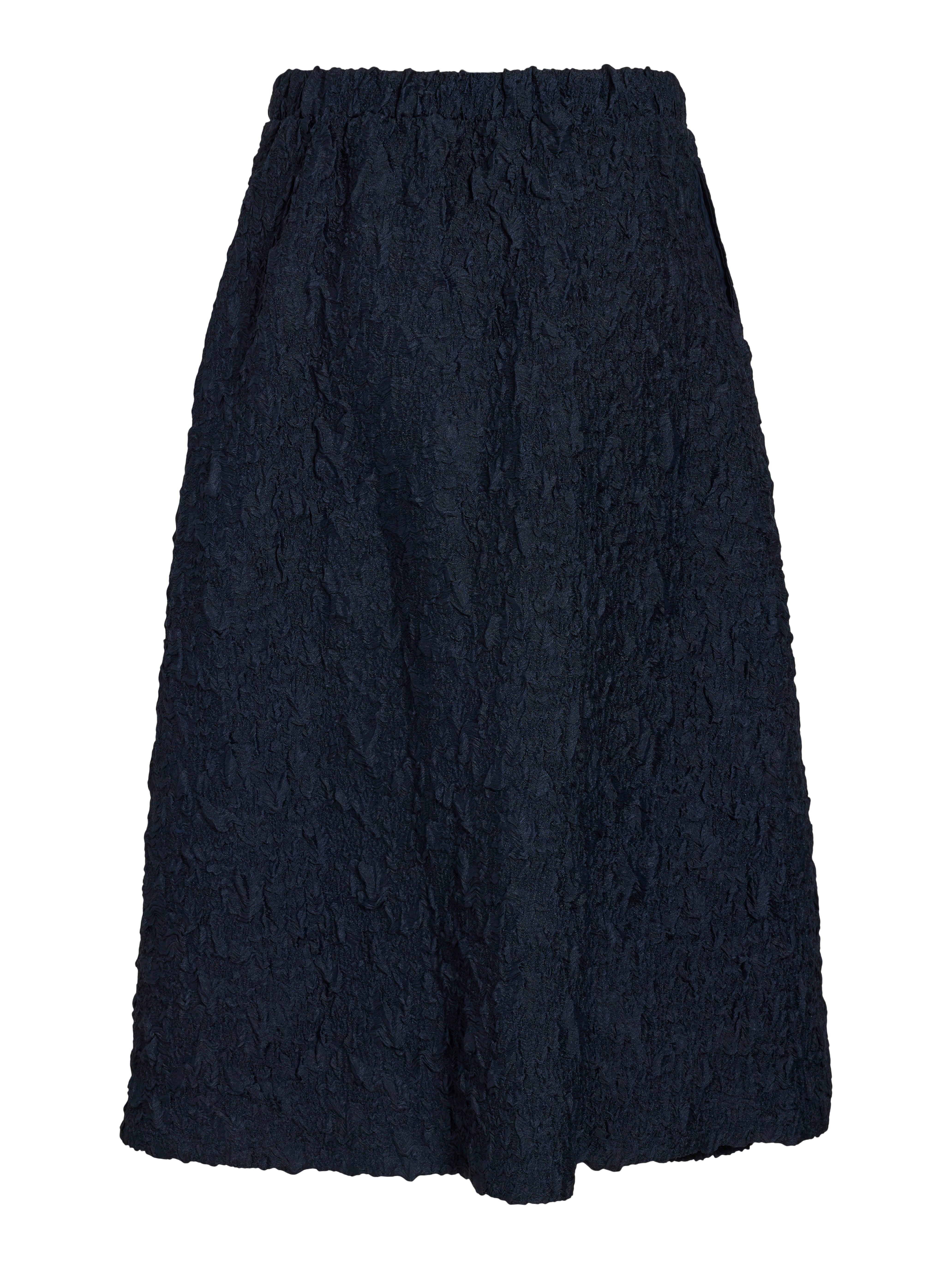 Visophia Volume Midi nederdel - Navy Blazer