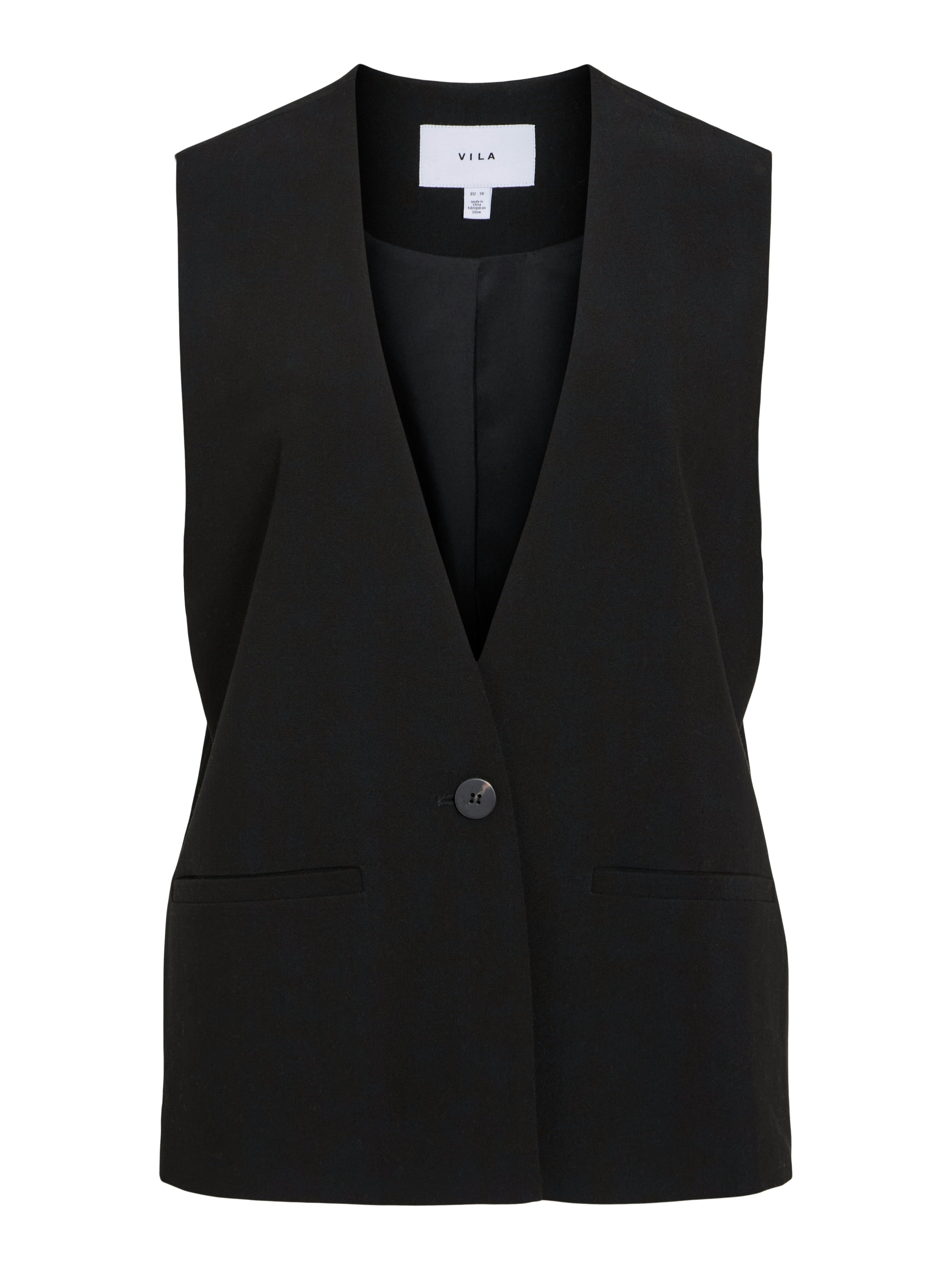 Vipiniema blazer vest - sort