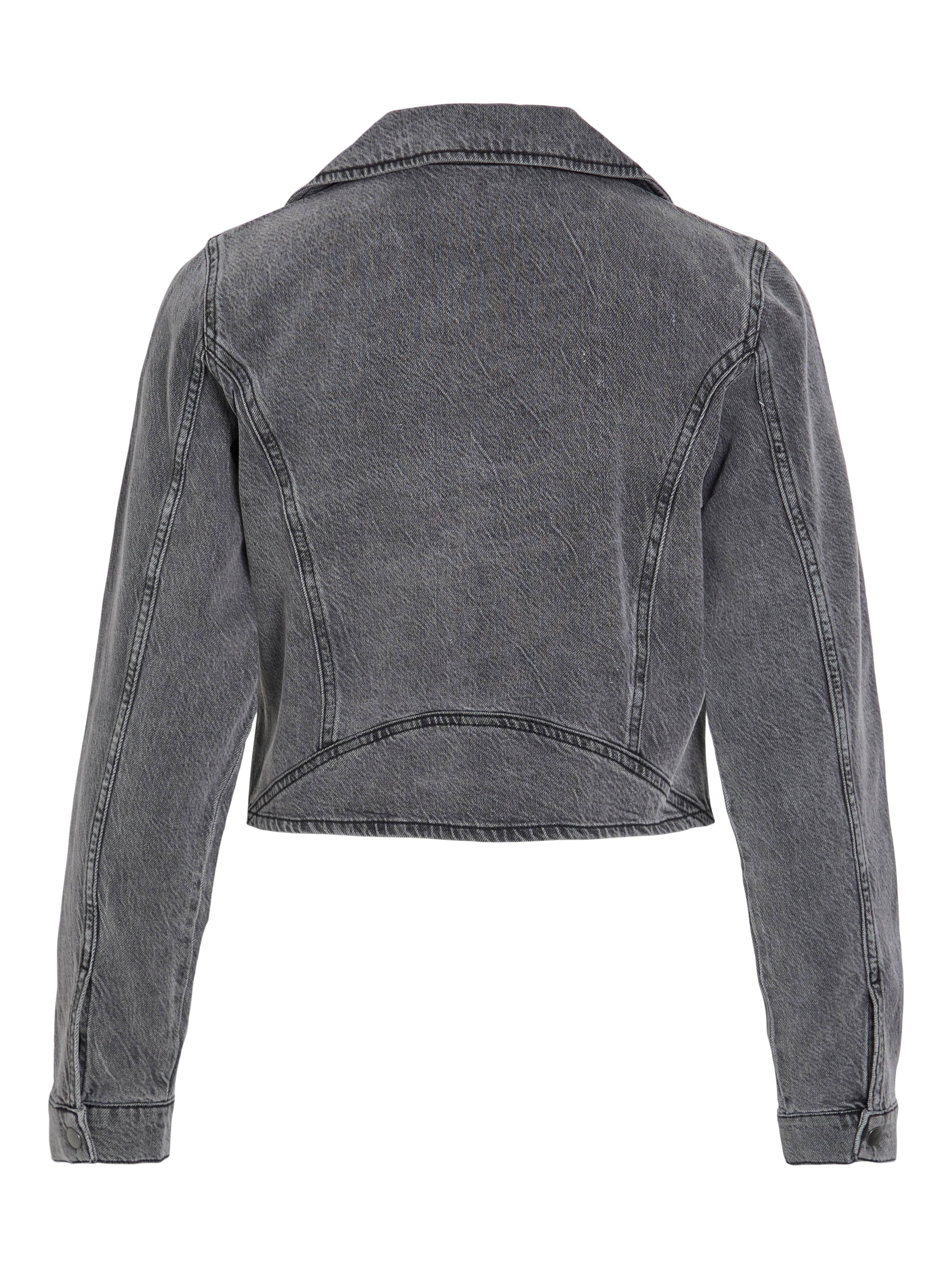 Vikiki bikerjakke - Medium Grey Denim