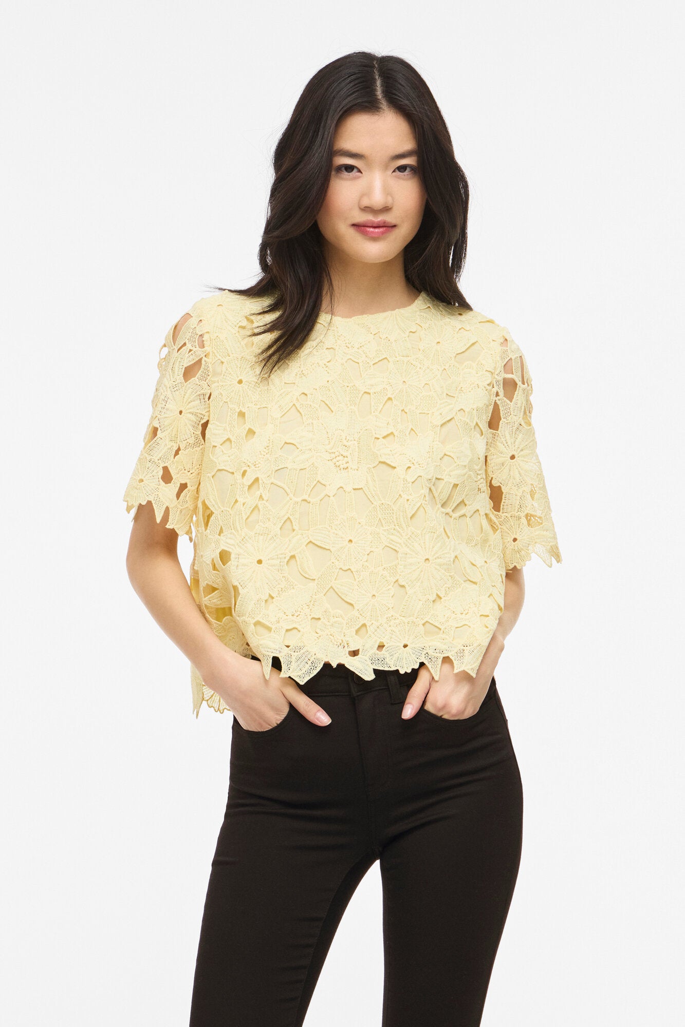 Visienna blondetop - Pastel Yellow