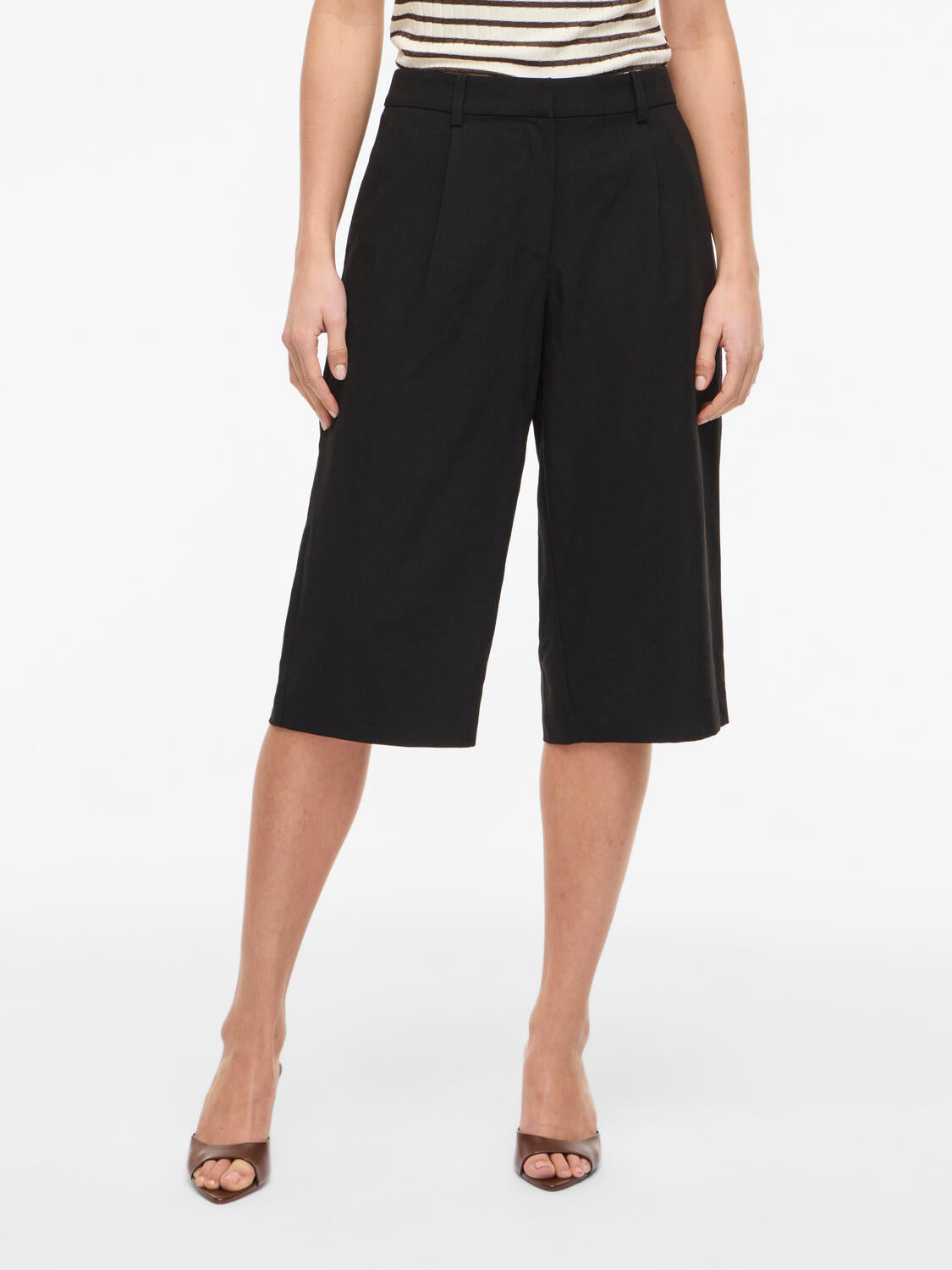 Viwinnie Siffe Long bermudashorts - Black Beauty