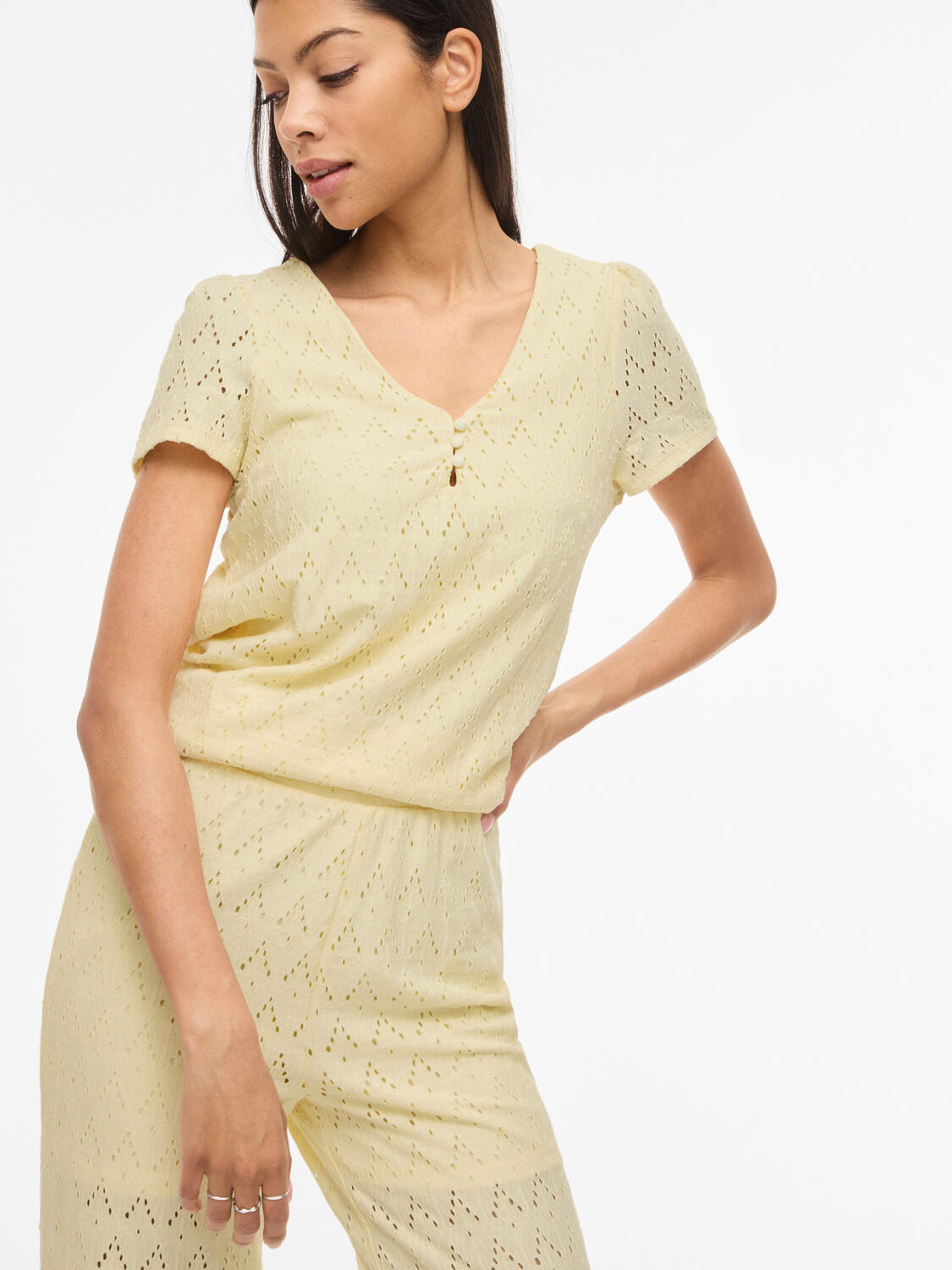 Viamalina top - Pastel Yellow