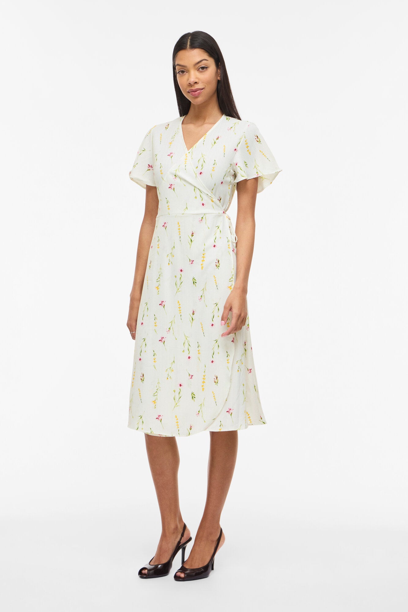 Vilovie Wrap midi kjole - Snow White