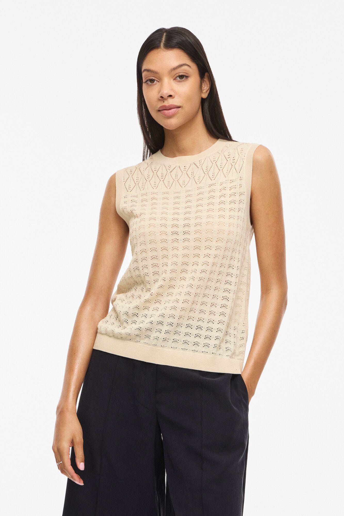 Vimylie strikket top - Birch