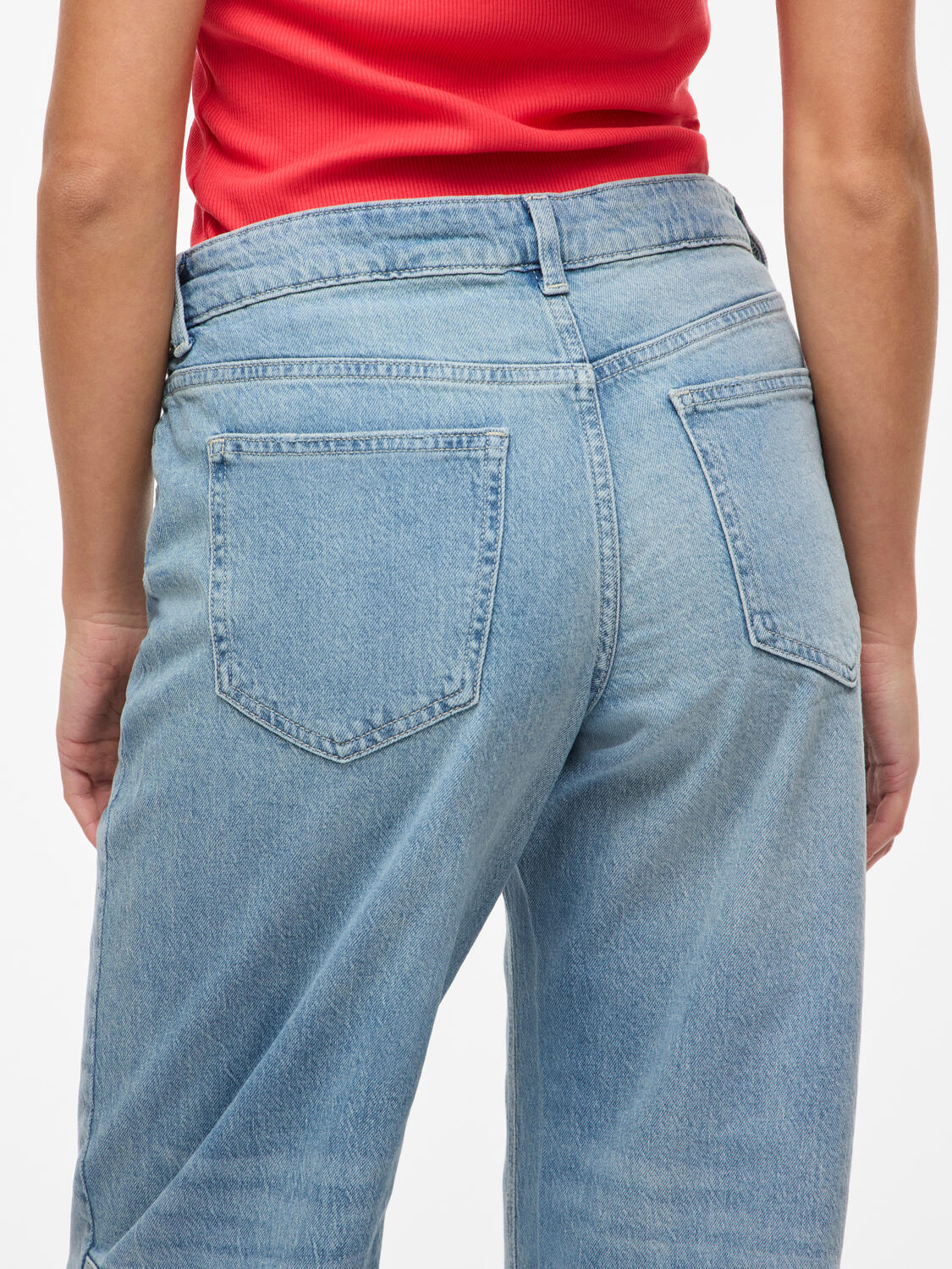 Vibrook 7/8 barrel jeans - Light Blue Denim