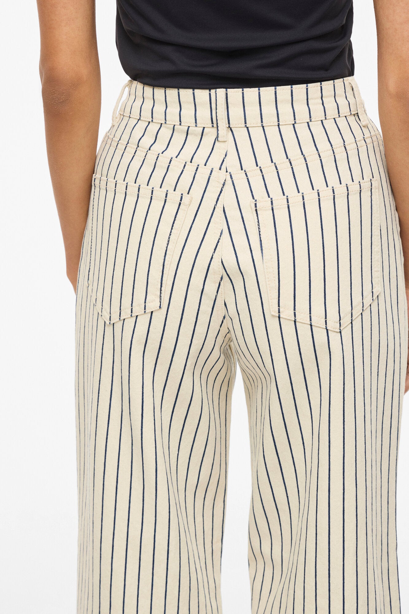 Vichia Striped jeans - Birch
