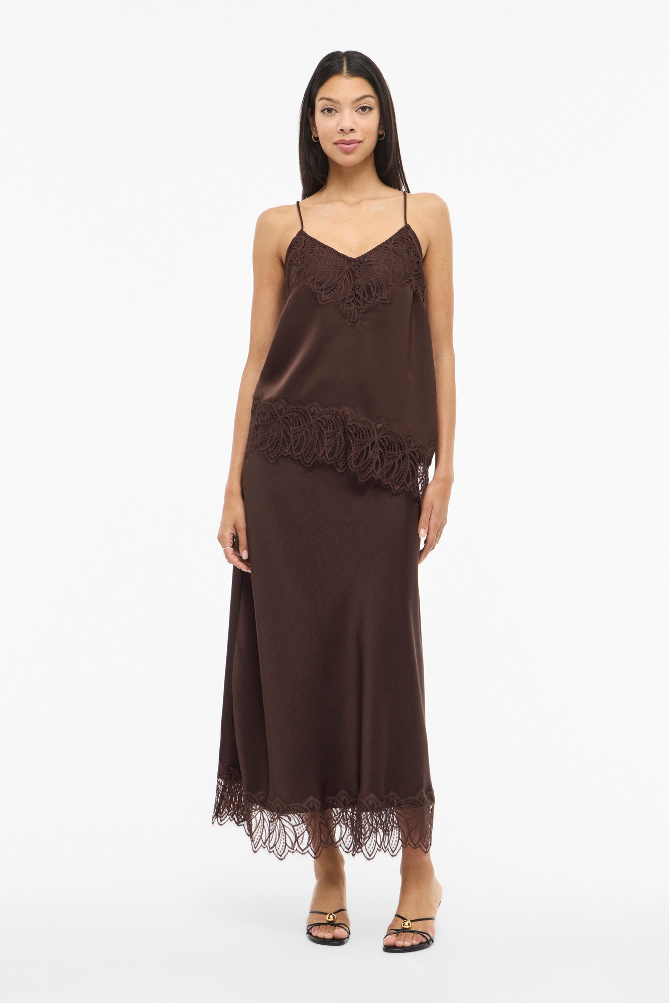 Vilea Ankle nederdel - Coffee Bean