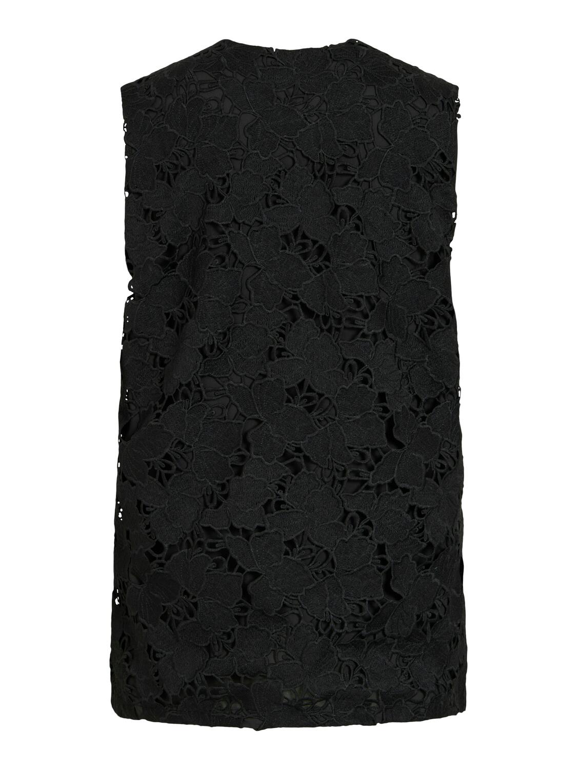 Vihylde blonde vest - sort