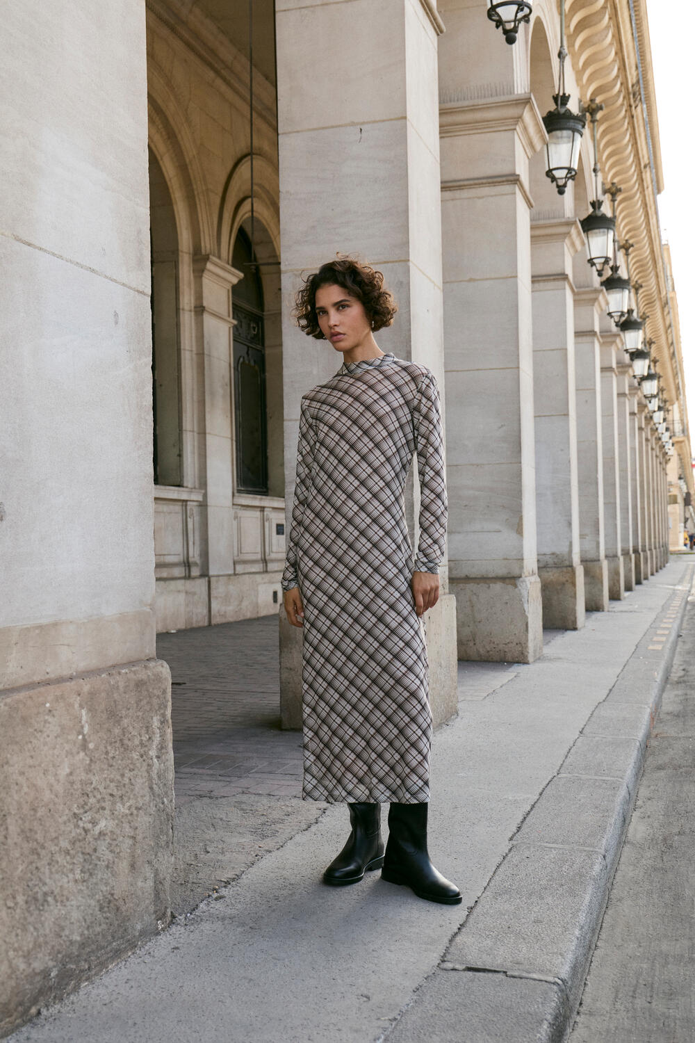 Vivolettis mesh midi kjole - Birch