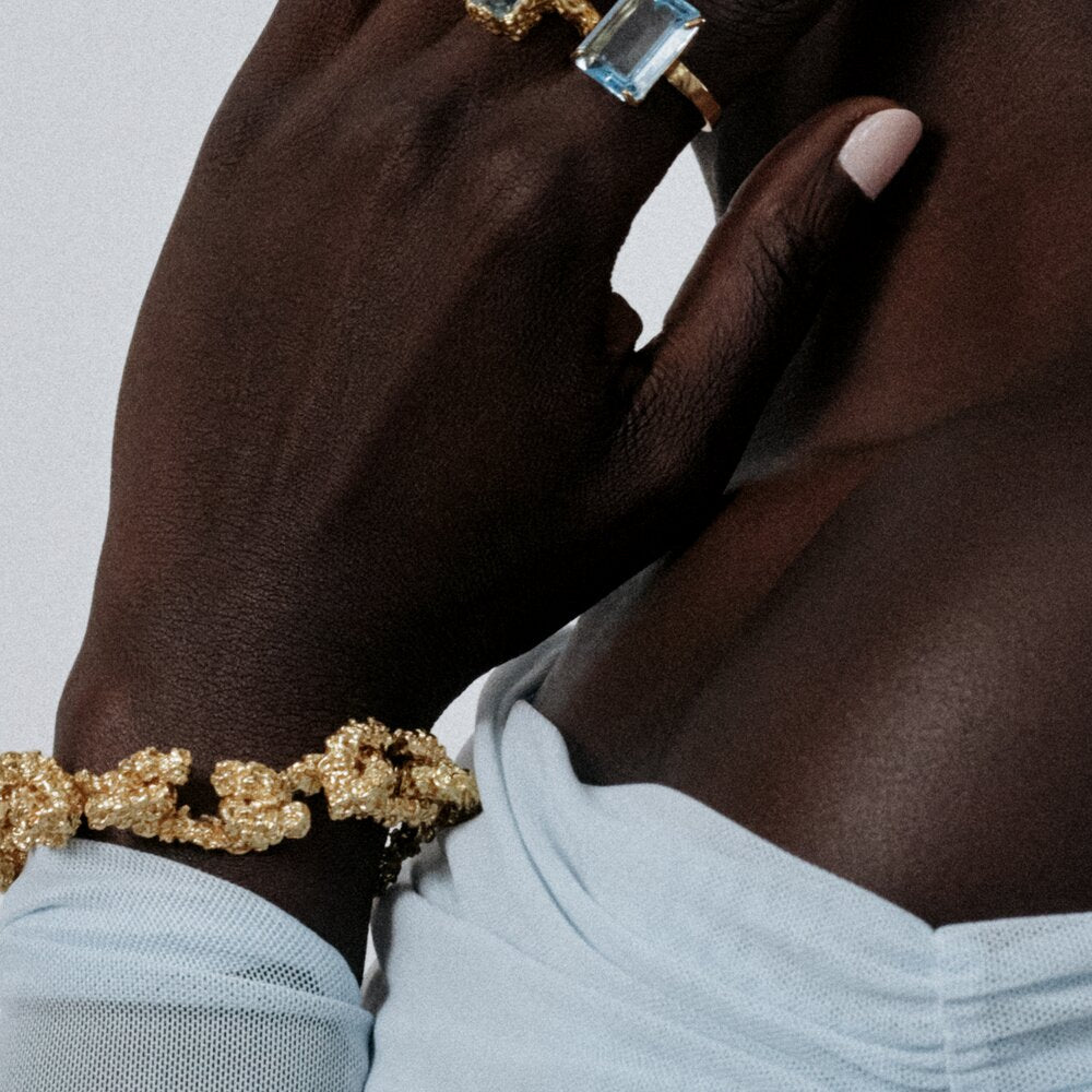 Chain Of Riddle Gilded armbånd - forgyldt