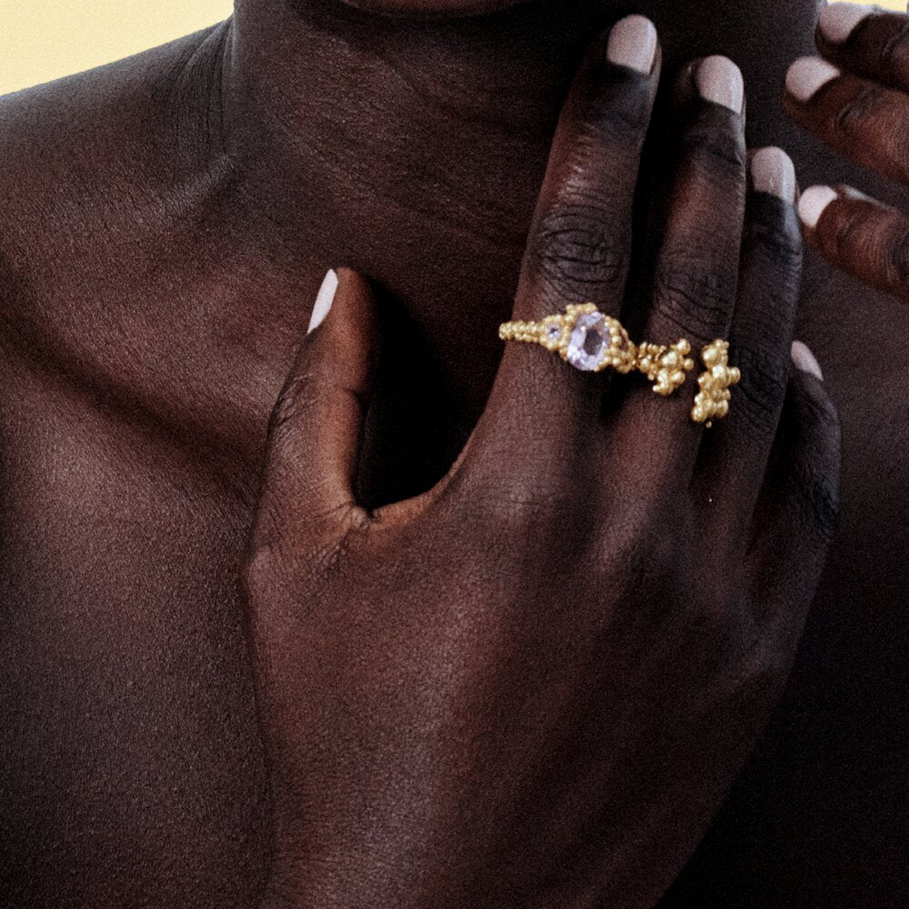 Moonlit Secret Gilded ring - forgyldt