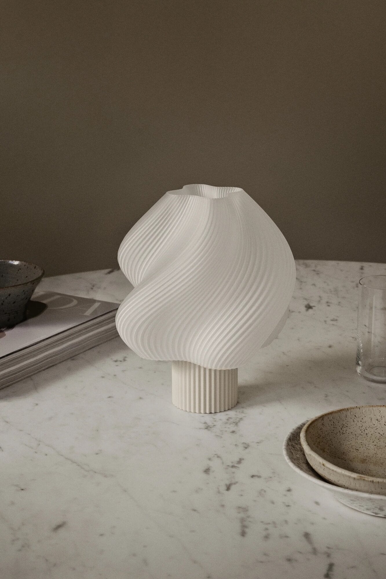 Soft Serve trådløs lampe, H23 cm - Vanilla Bean