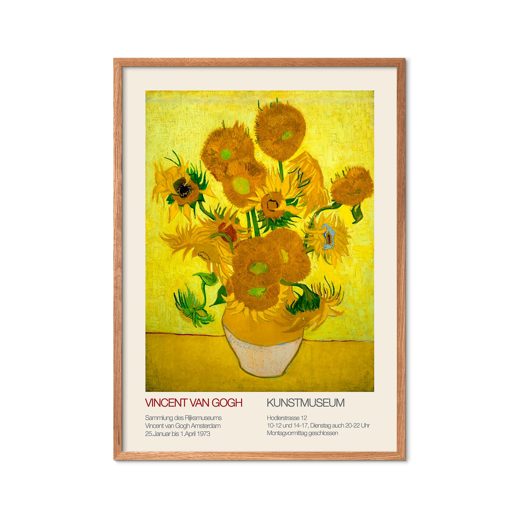 Vincent van Gogh x PSTR Studio plakat, Sunflowers - 30x40 cm.