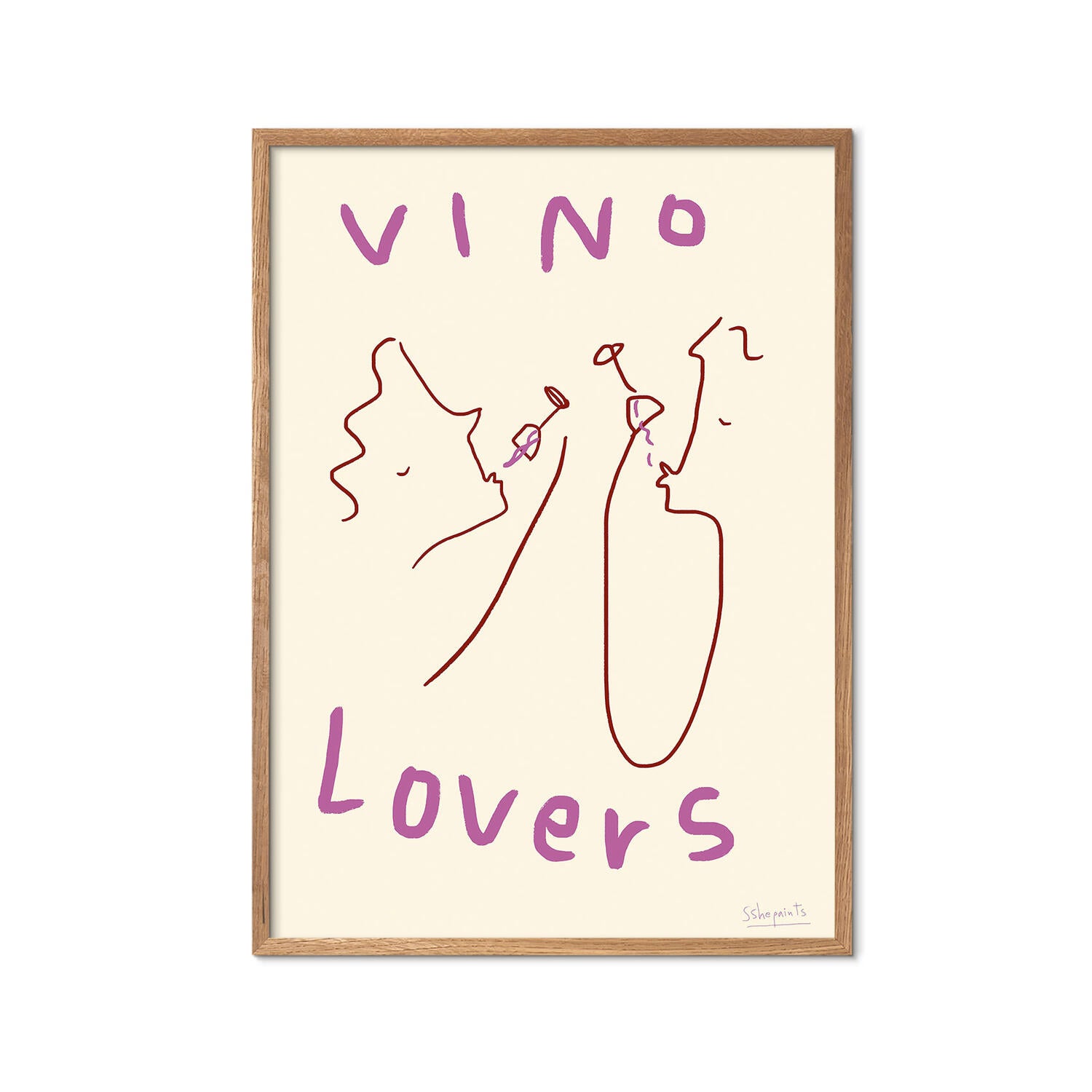 Vino Lovers plakat - 50 x 70 cm