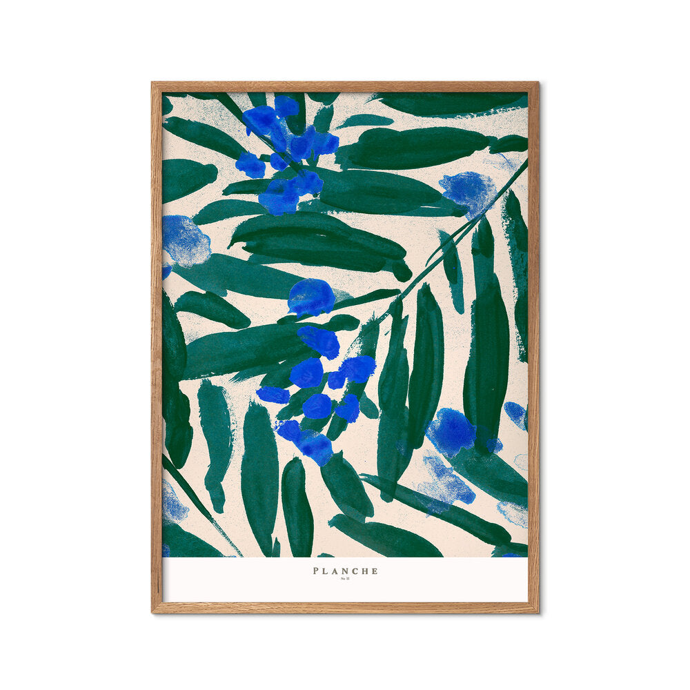 Planche 11 plakat, grøn/blå - 50x70 cm