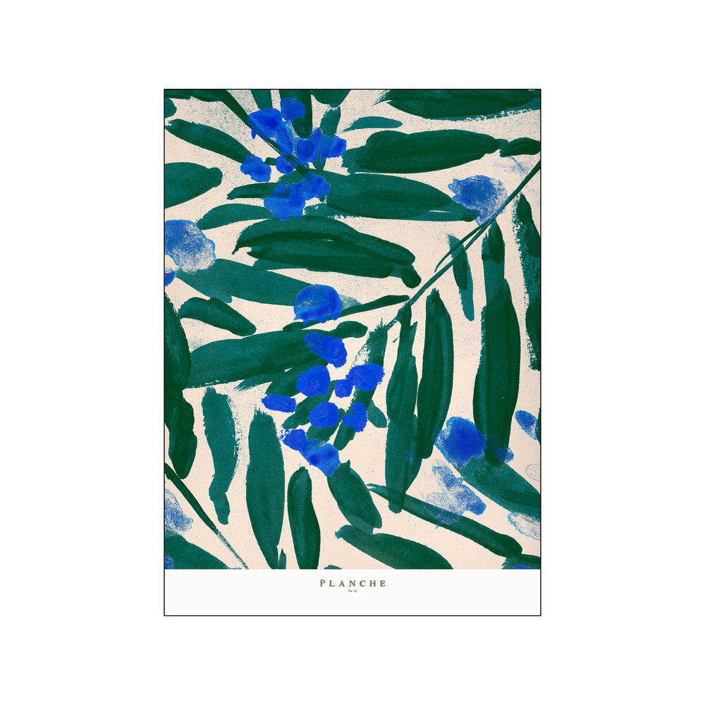 Planche 11 plakat, grøn/blå - 50x70 cm