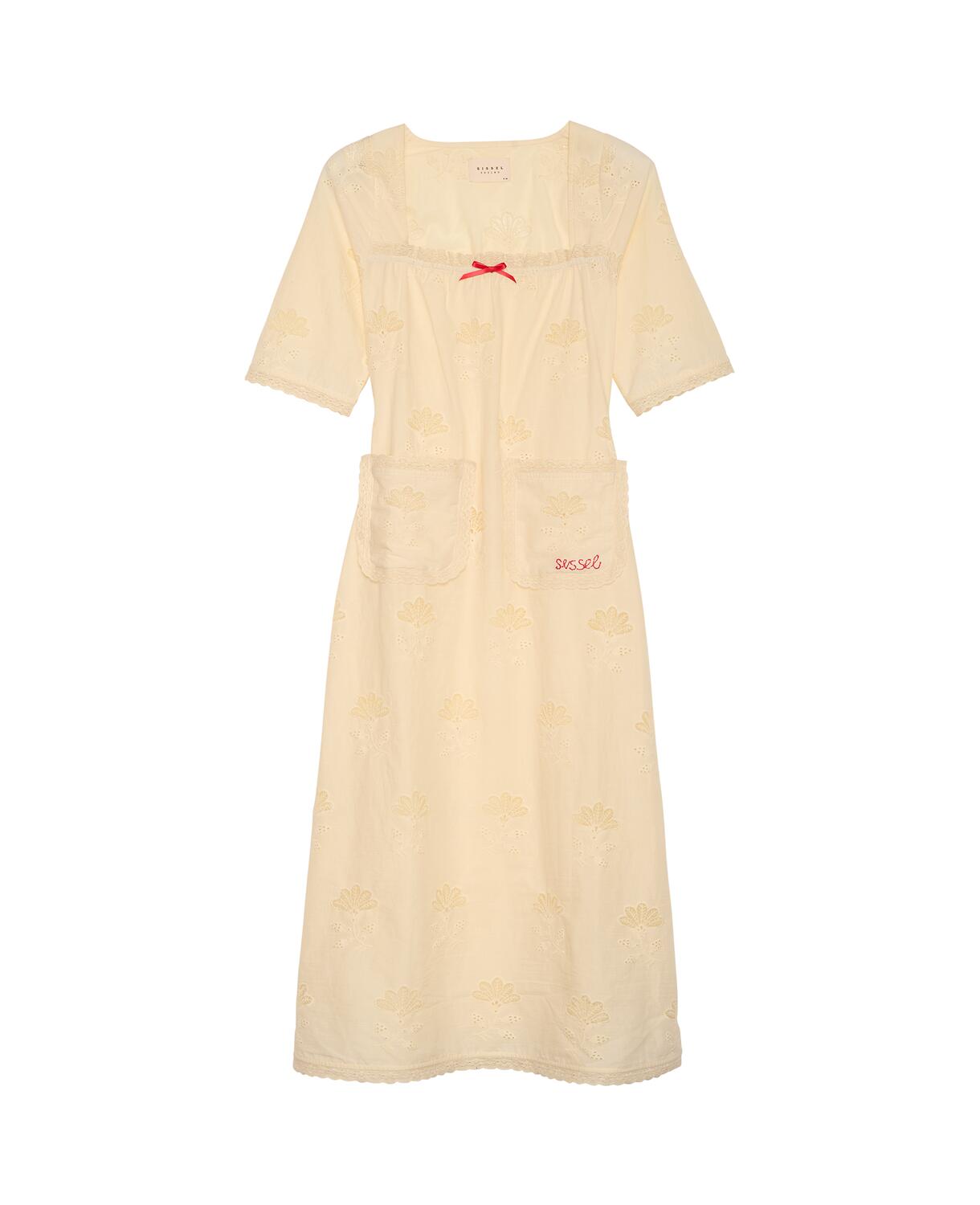 Viviette lang kjole - Pastel Yellow