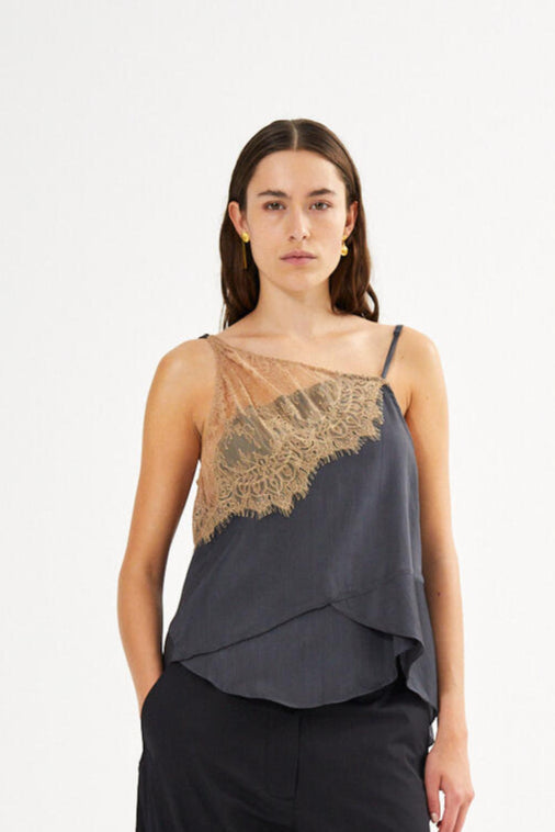 Blondie top - Dark shadow combo