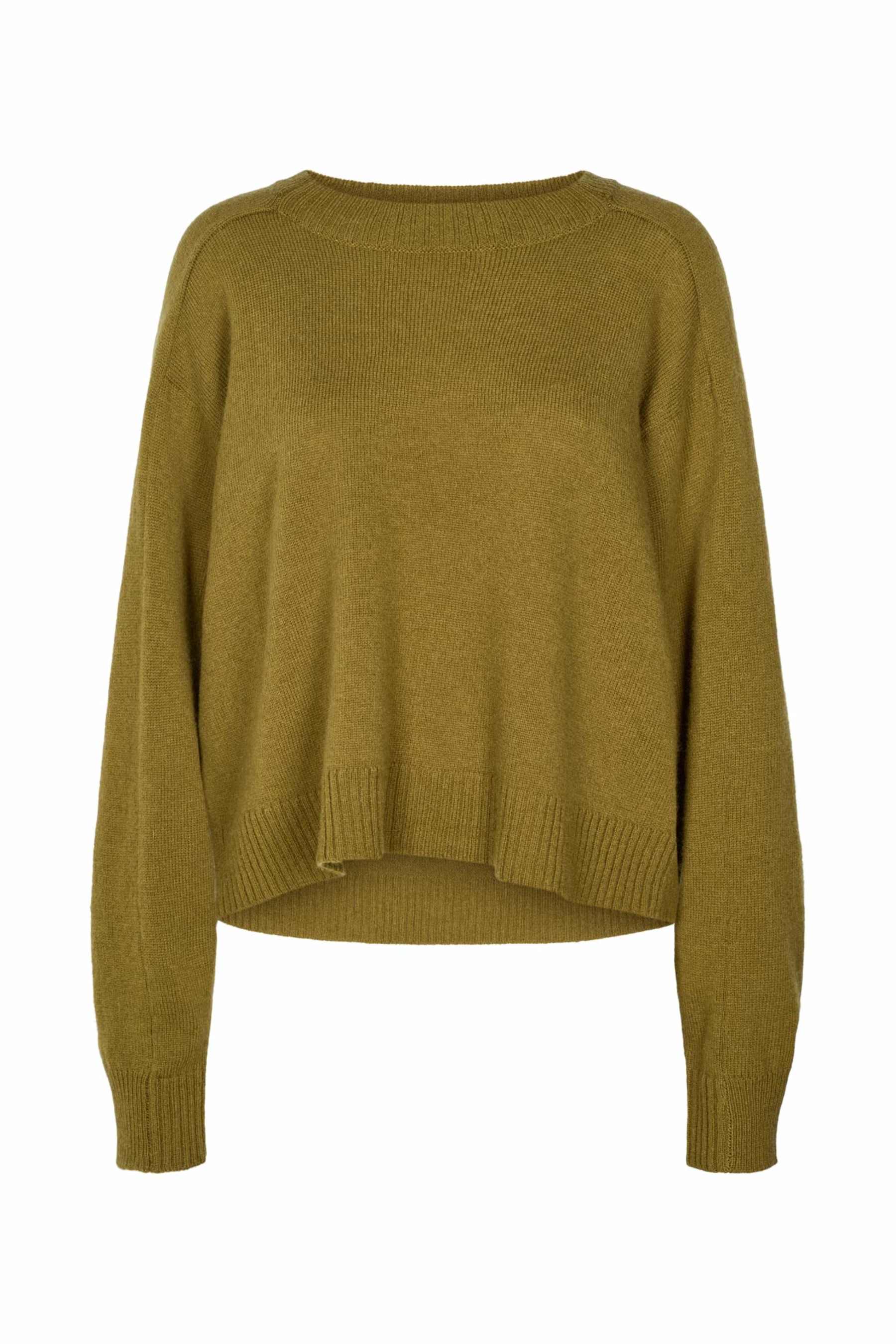 Dalani uldstriktrøje - Fern Green