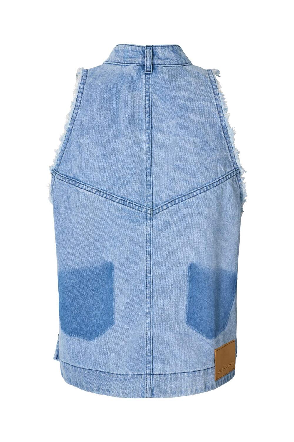 Faya Halter top - Light Washed Denim