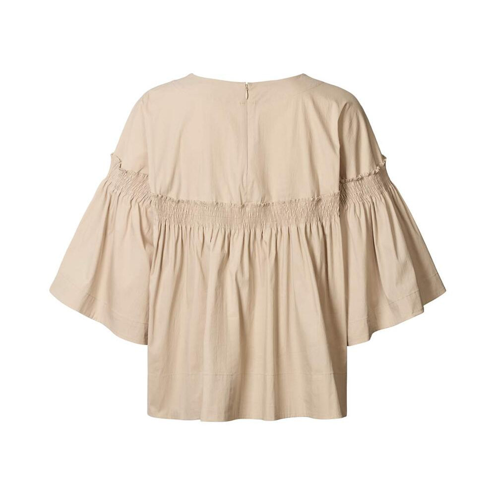 Efil Papery Frill Sleeve bluse - Sidiment