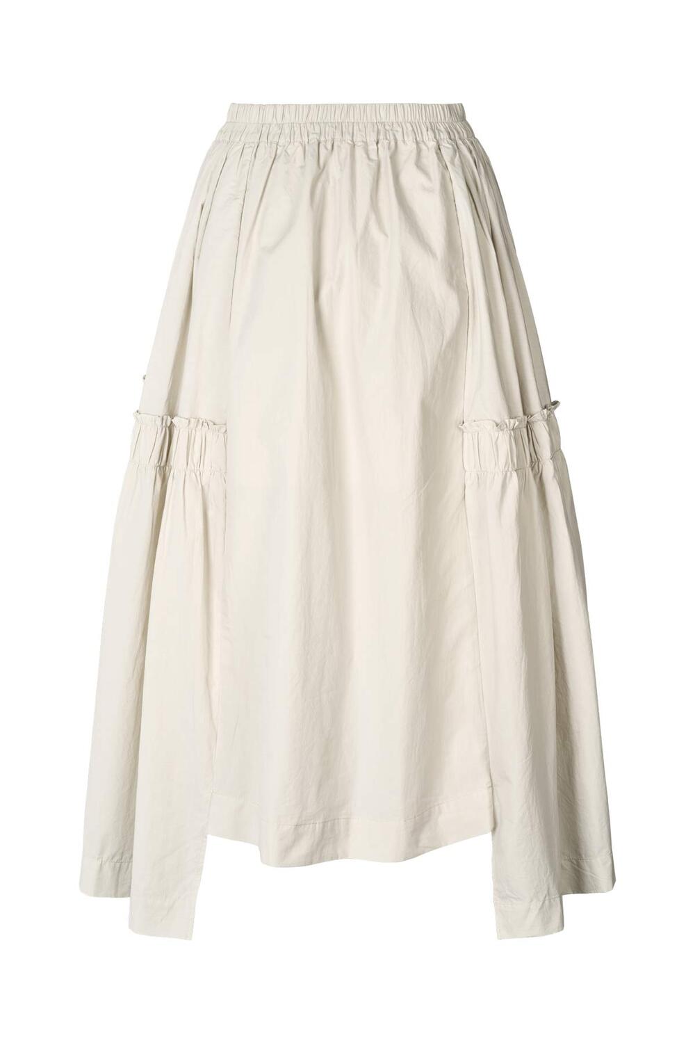 Brigida Poplin Full nederdel - Clay