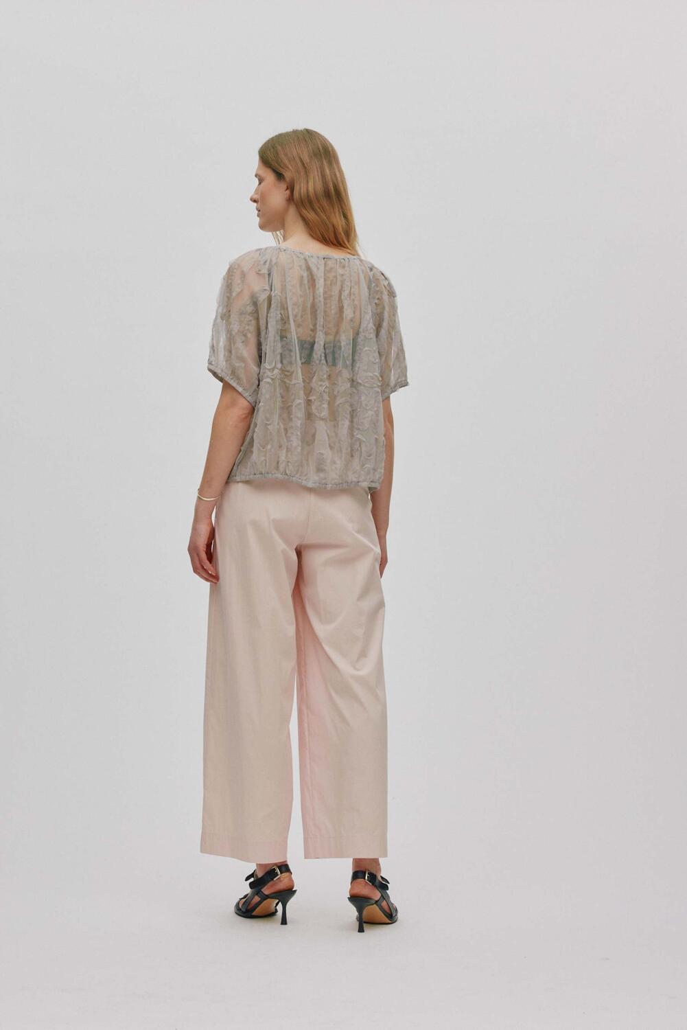 Delva bluse - Silver Grey