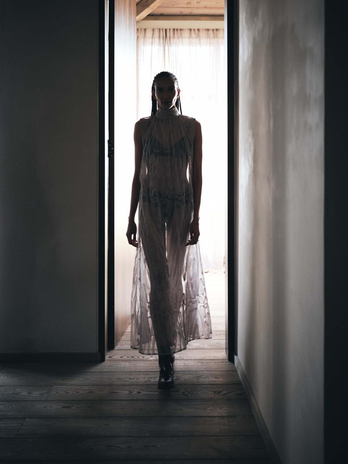 Allison kjole - Silver Grey
