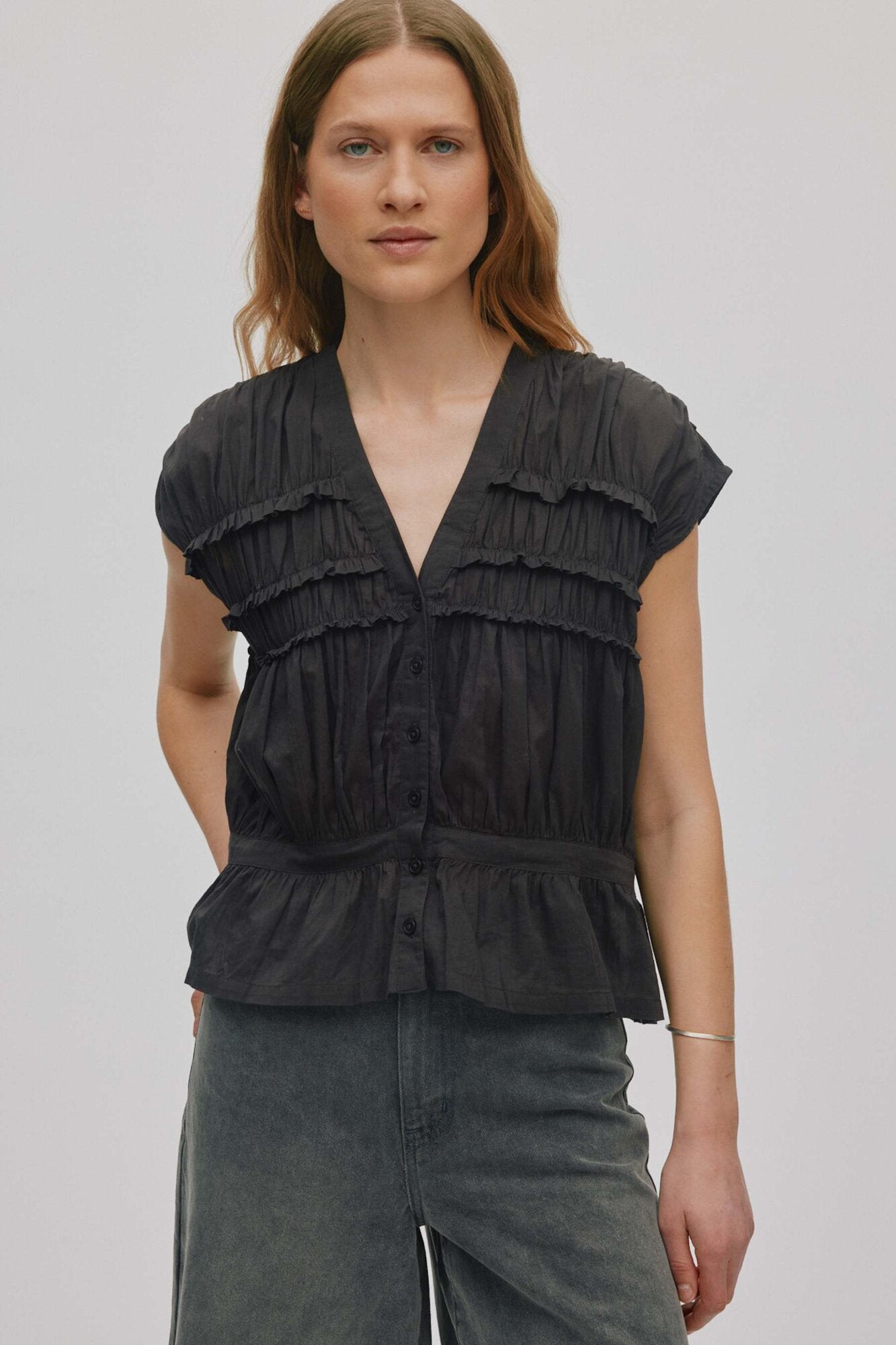 Ellinor top - Liqourice