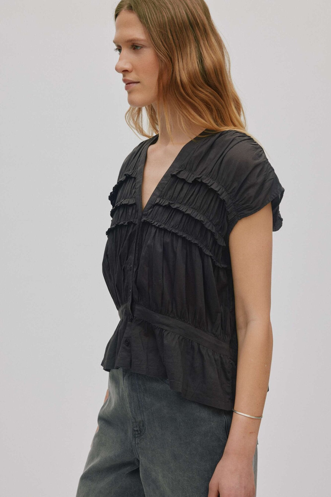 Ellinor top - Liqourice