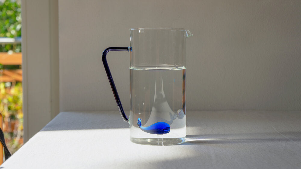 Borosilicate karaffel, whale - 1.2 L.