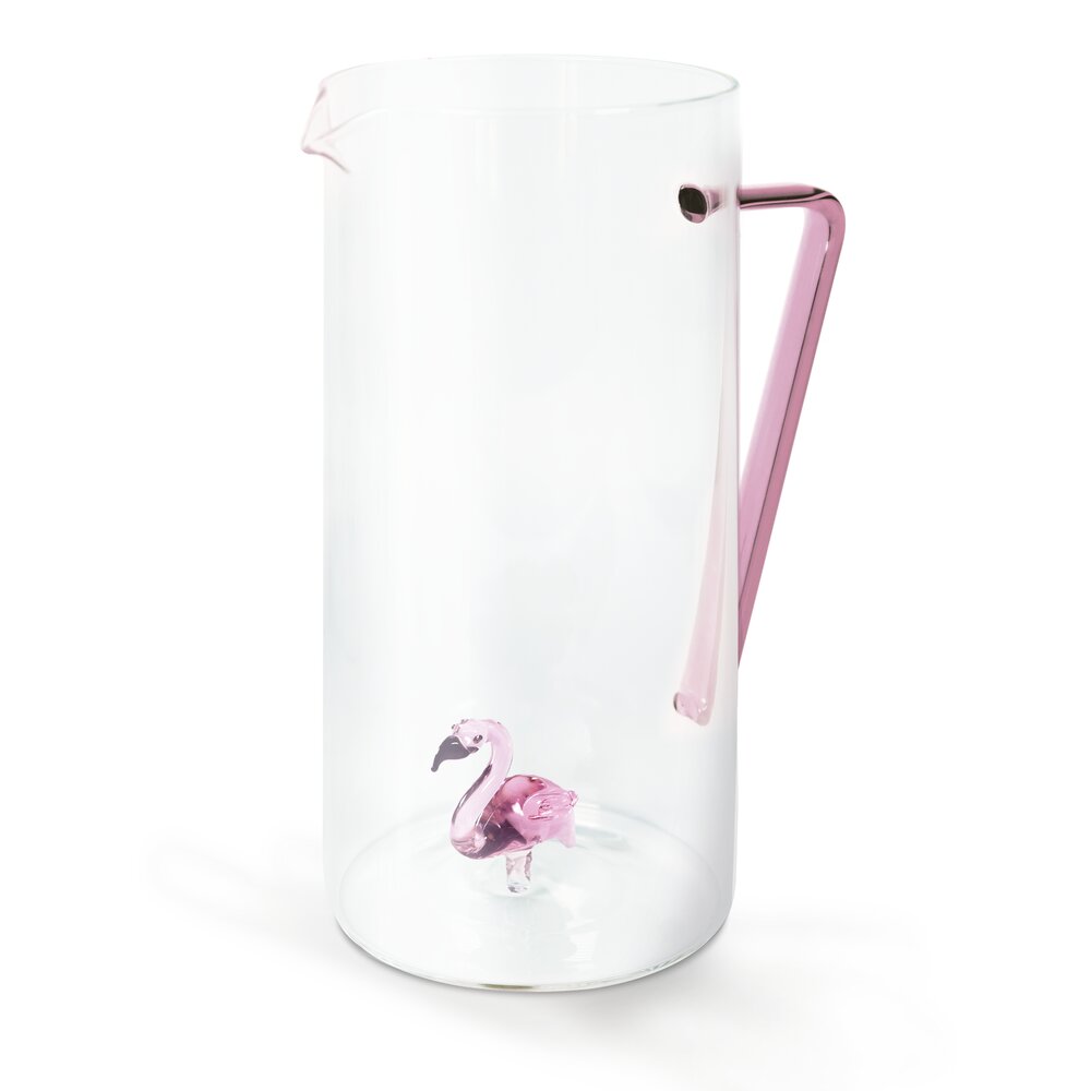 Borosilicate karaffel, Flamingo - 1.2 L.