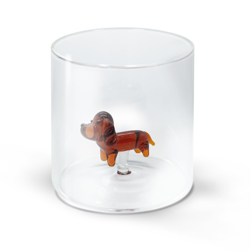 Borosilicate glas, Basset hund - 250 ml.