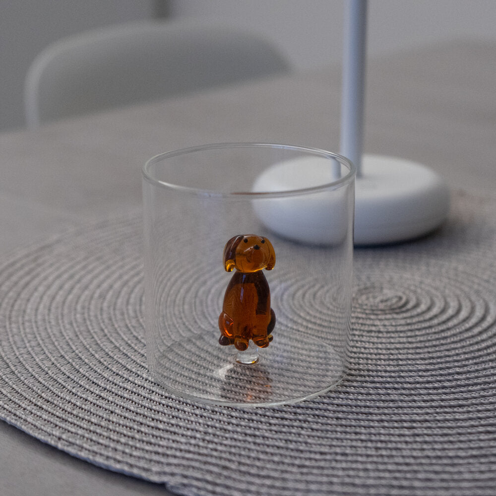 Borosilicate glas, Basset hund - 250 ml.